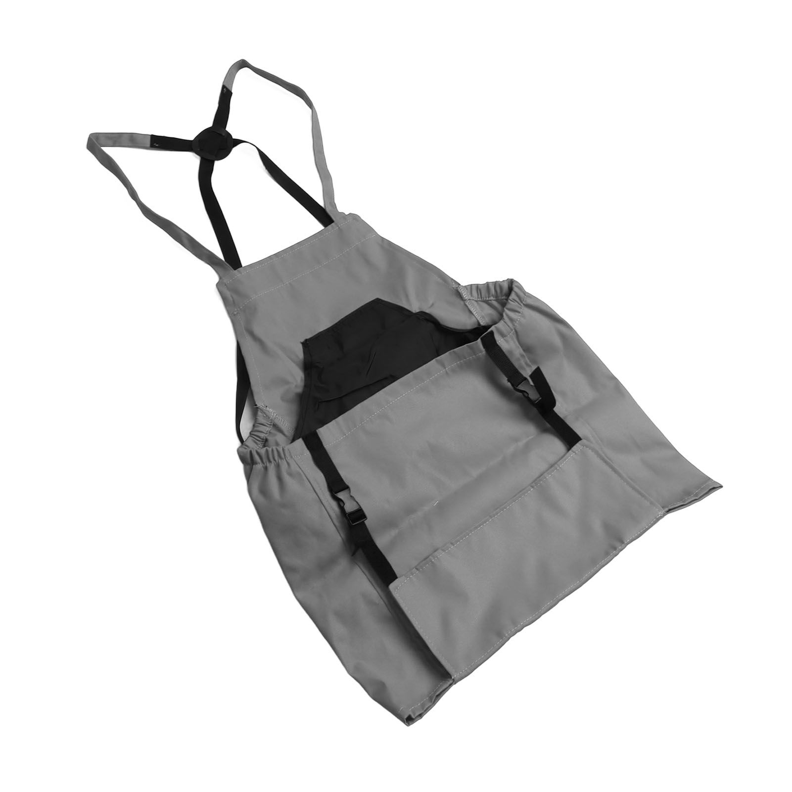 Harvest Bag Fruit Picking Apron Large Capacity Oxford Cloth Quick Release Garden Pouch for Orchard Garden Farm Grey - Image 5