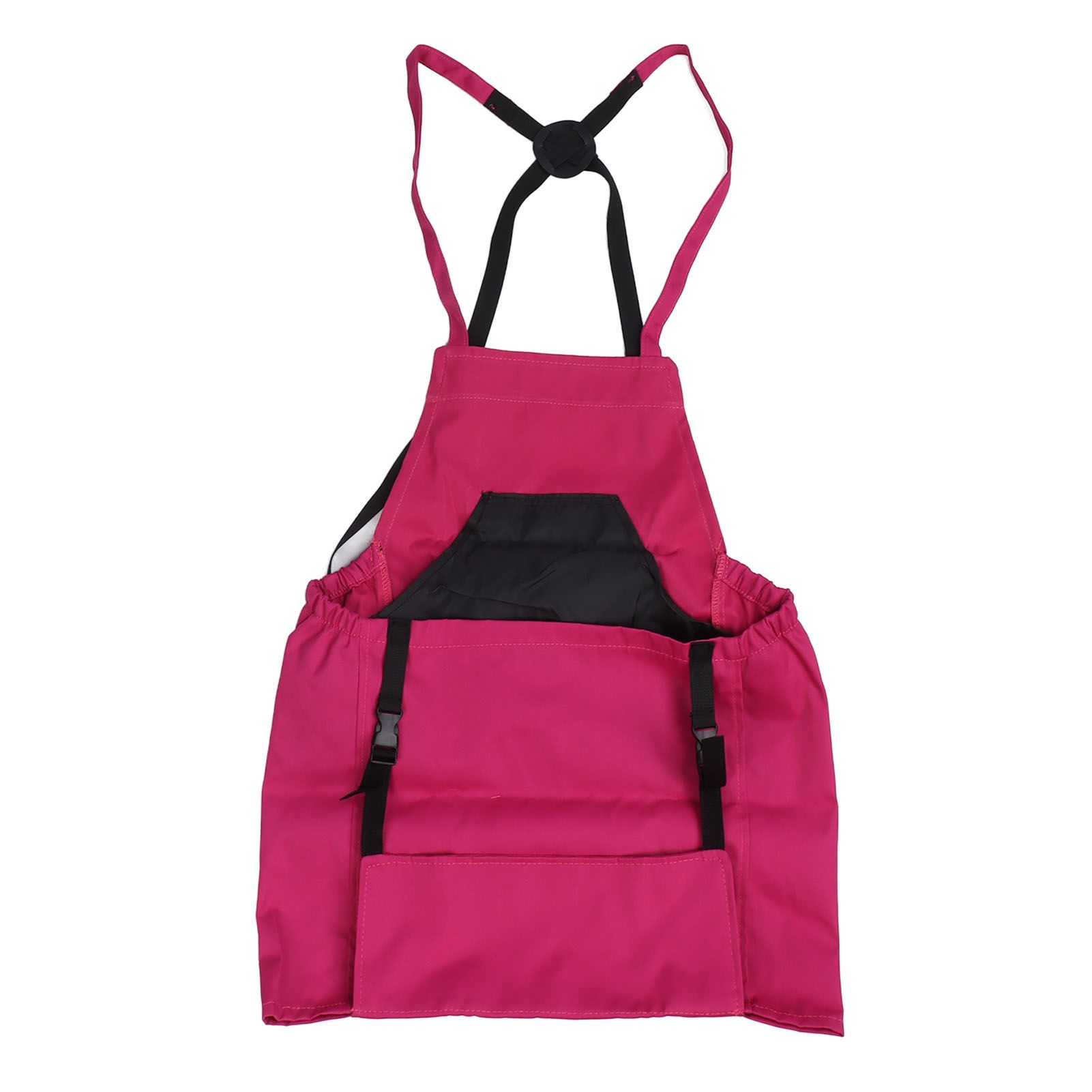 Harvest Bag Fruit Picking Apron Large Capacity Oxford Cloth Quick Release Garden Pouch for Orchard Garden Farm Rose Red - Image 1