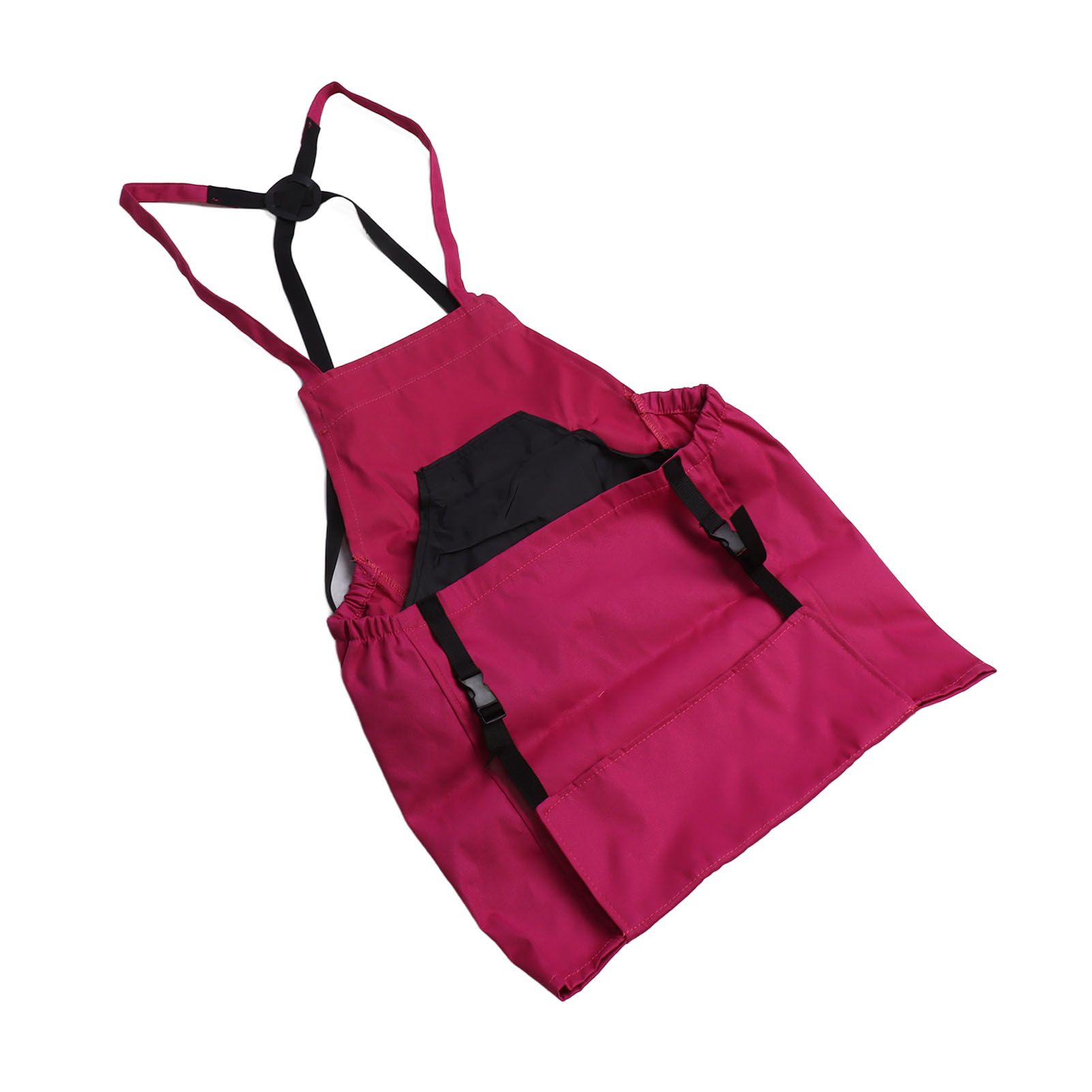 Harvest Bag Fruit Picking Apron Large Capacity Oxford Cloth Quick Release Garden Pouch for Orchard Garden Farm Rose Red - Image 5