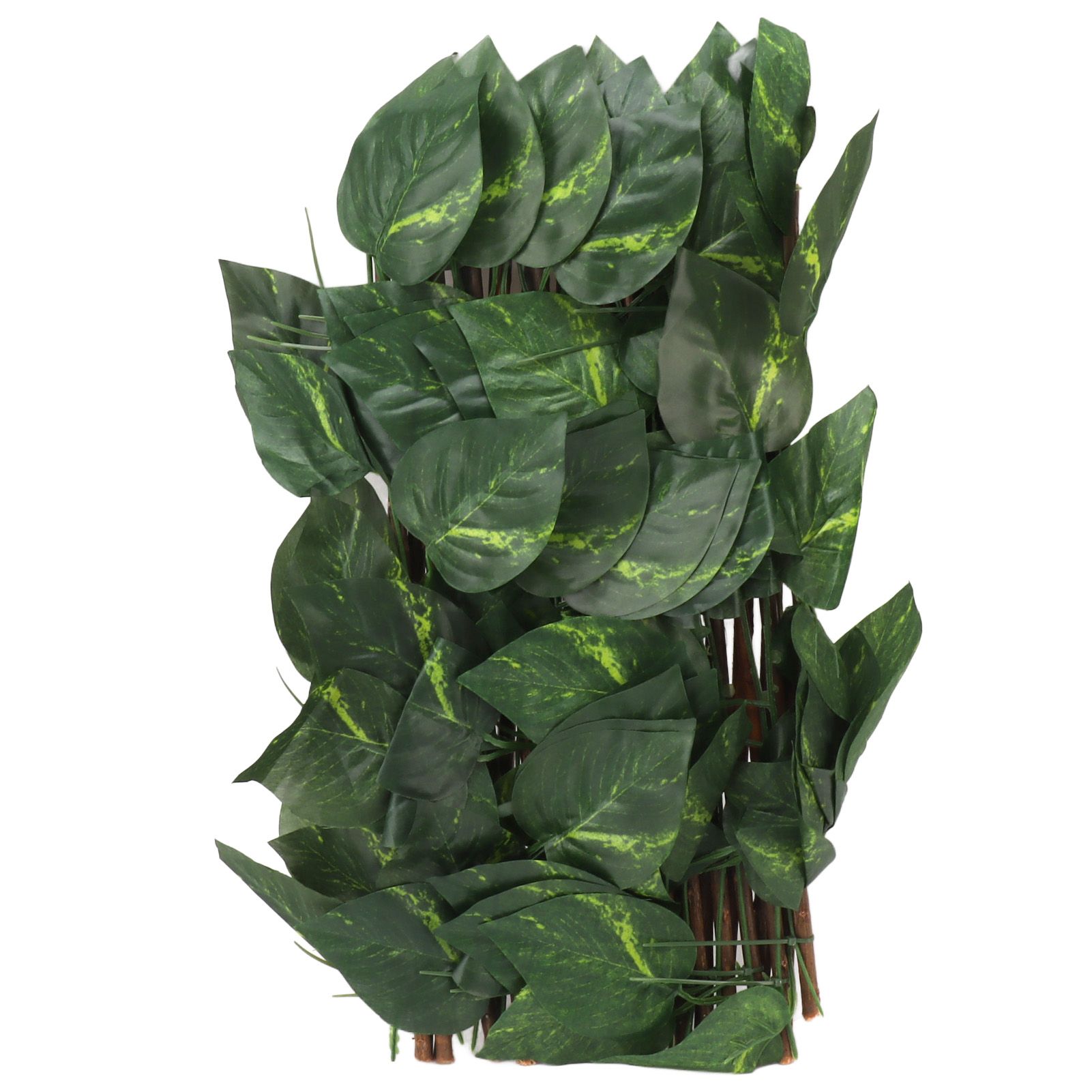Artificial Hedges Fence Simulation Expandable Sun Protection Waterproof Artificial Topiary Hedge Plant for Garden Epipremnum Aureum Leaves - Image 4