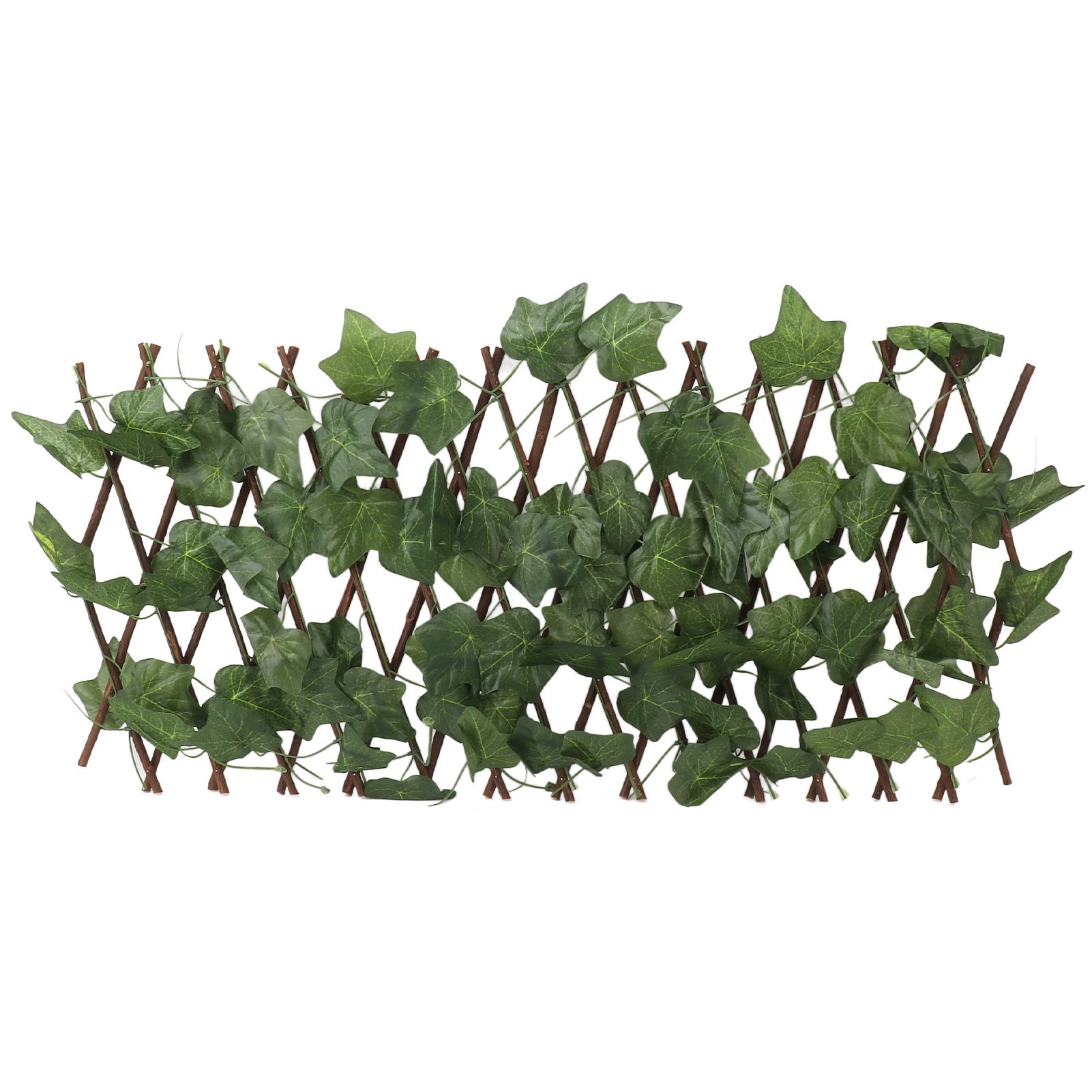 Artificial Hedges Fence Simulation Expandable Sun Protection Waterproof Artificial Topiary Hedge Plant for Garden Virginia Creeper Leaves - Image 1