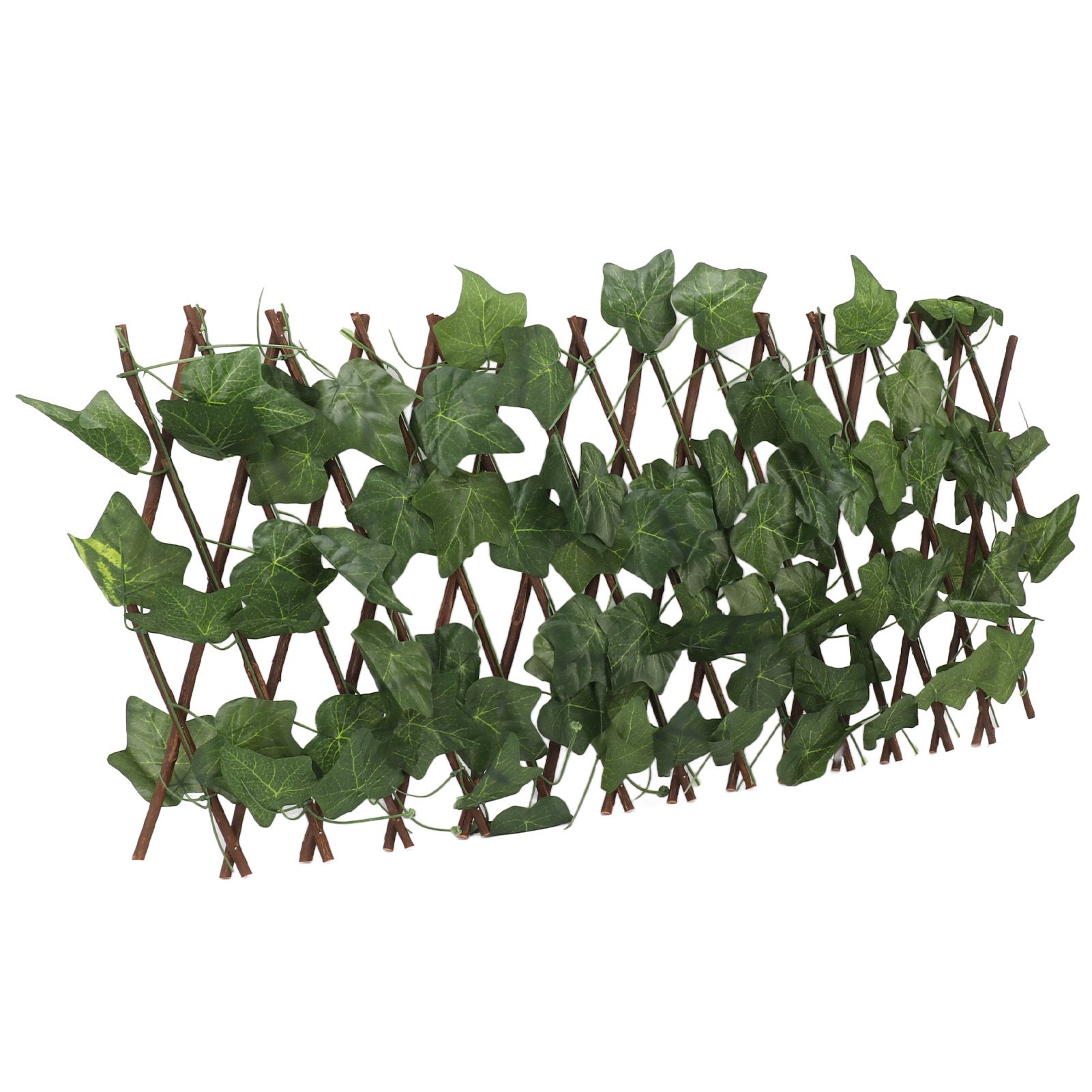 Artificial Hedges Fence Simulation Expandable Sun Protection Waterproof Artificial Topiary Hedge Plant for Garden Virginia Creeper Leaves - Image 2