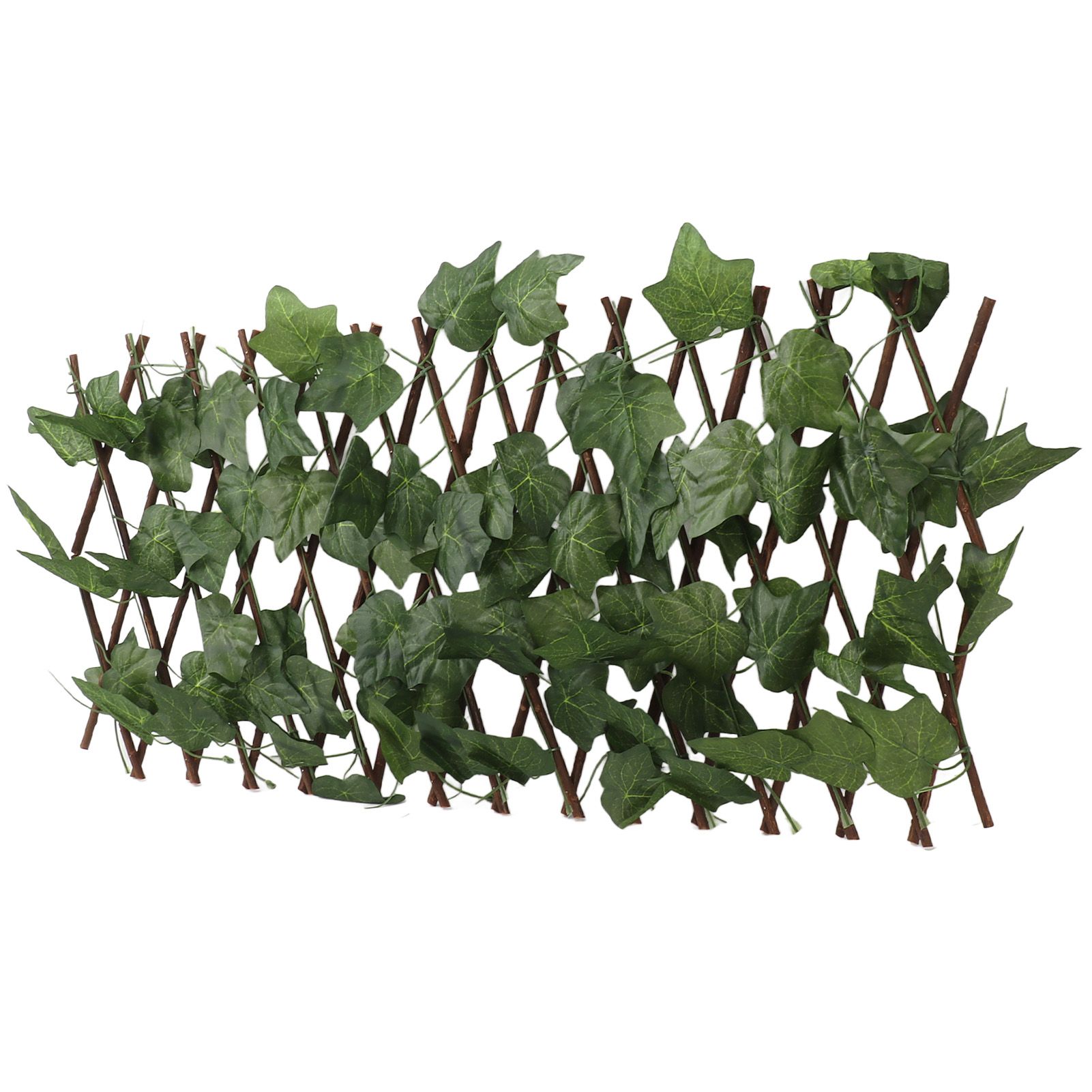 Artificial Hedges Fence Simulation Expandable Sun Protection Waterproof Artificial Topiary Hedge Plant for Garden Virginia Creeper Leaves - Image 3