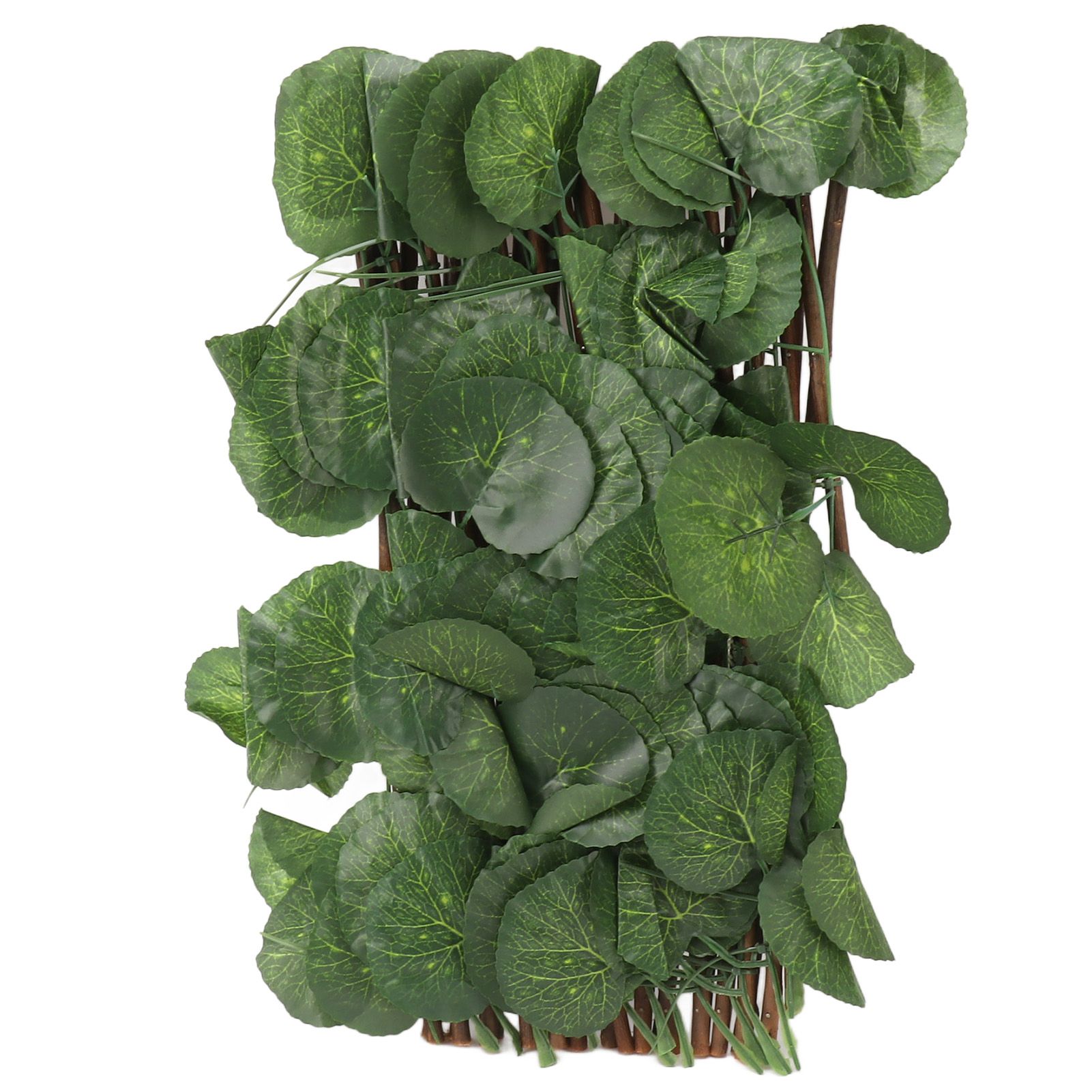 Artificial Hedges Fence Simulation Expandable Sun Protection Waterproof Artificial Topiary Hedge Plant for Garden Begonia Leaf - Image 2