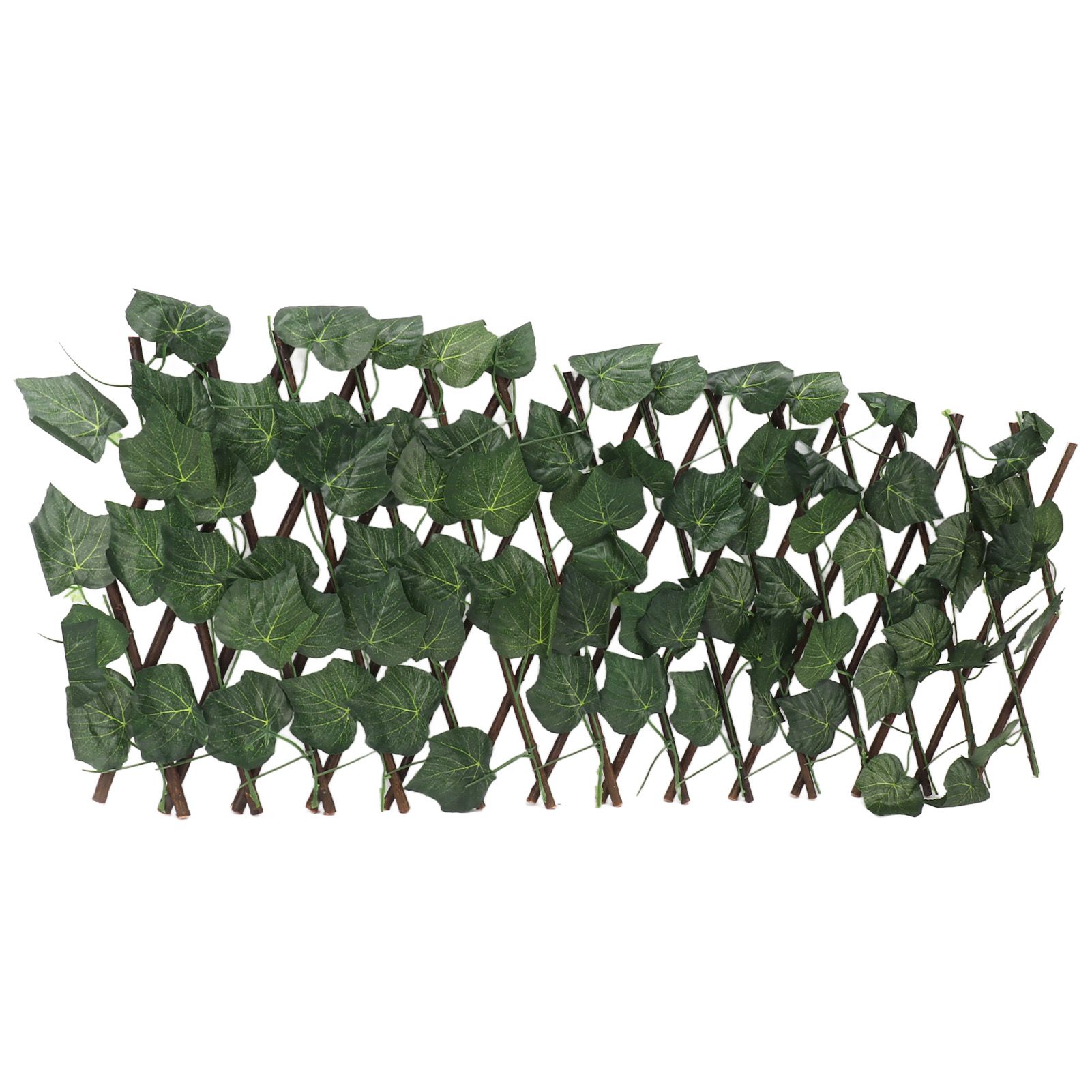 Artificial Hedges Fence Simulation Expandable Sun Protection Waterproof Artificial Topiary Hedge Plant for Garden Grape Leaves - Image 3