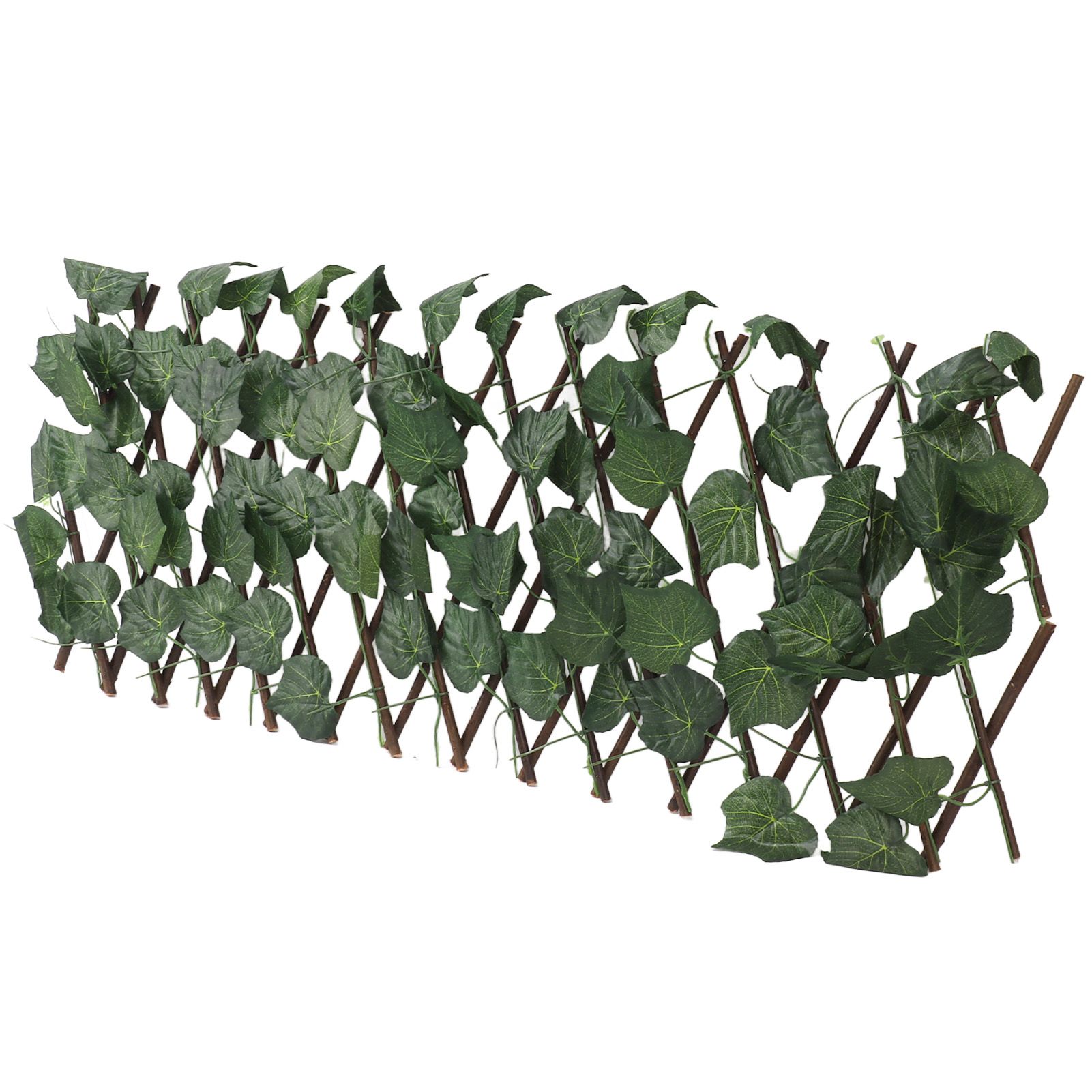 Artificial Hedges Fence Simulation Expandable Sun Protection Waterproof Artificial Topiary Hedge Plant for Garden Grape Leaves - Image 5