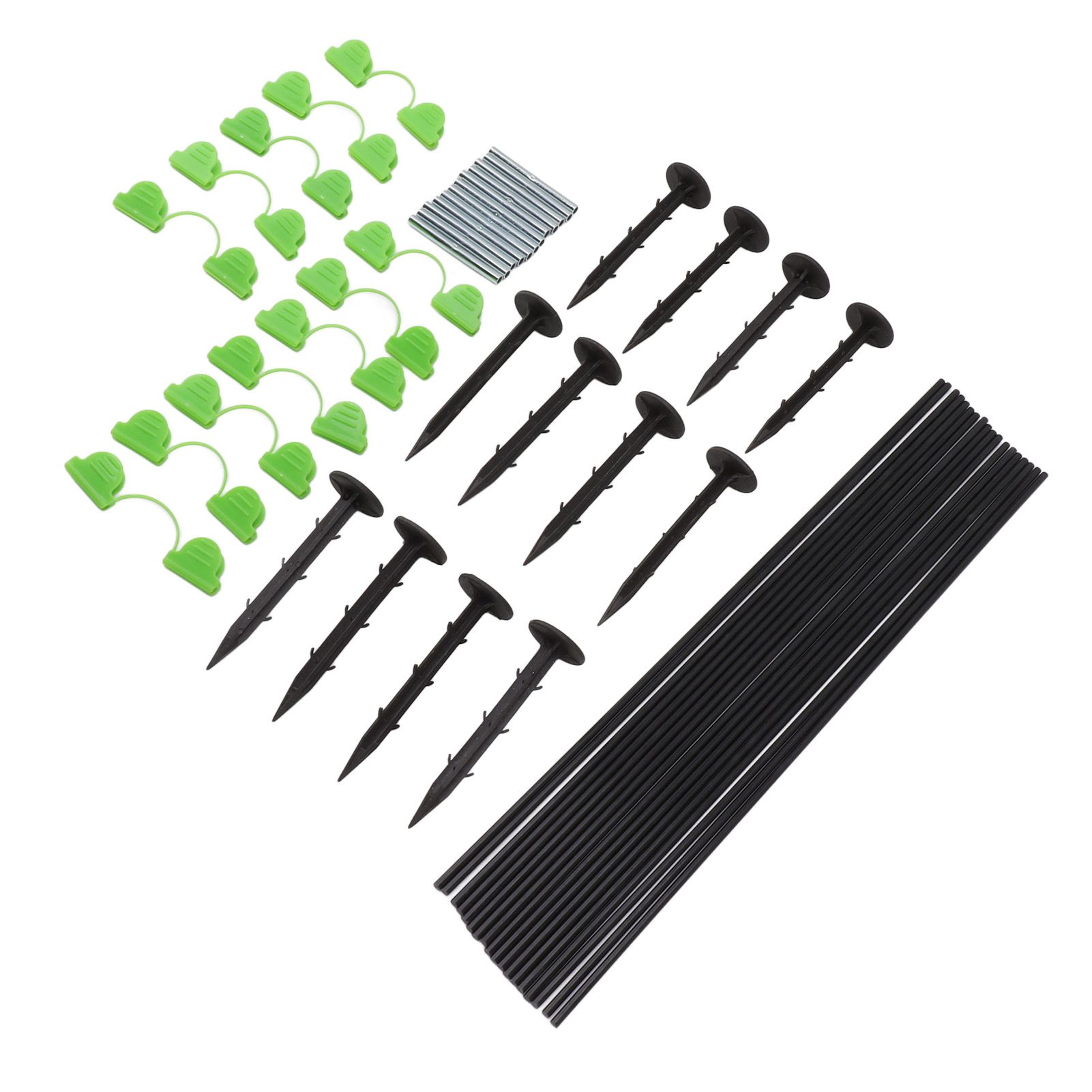 18 Fiberglass Rods 12 Connecting Pipes 12 Clips 12 Garden Stakes for Greenhouse Garden Raised Bed Grow Tunnel - Image 6