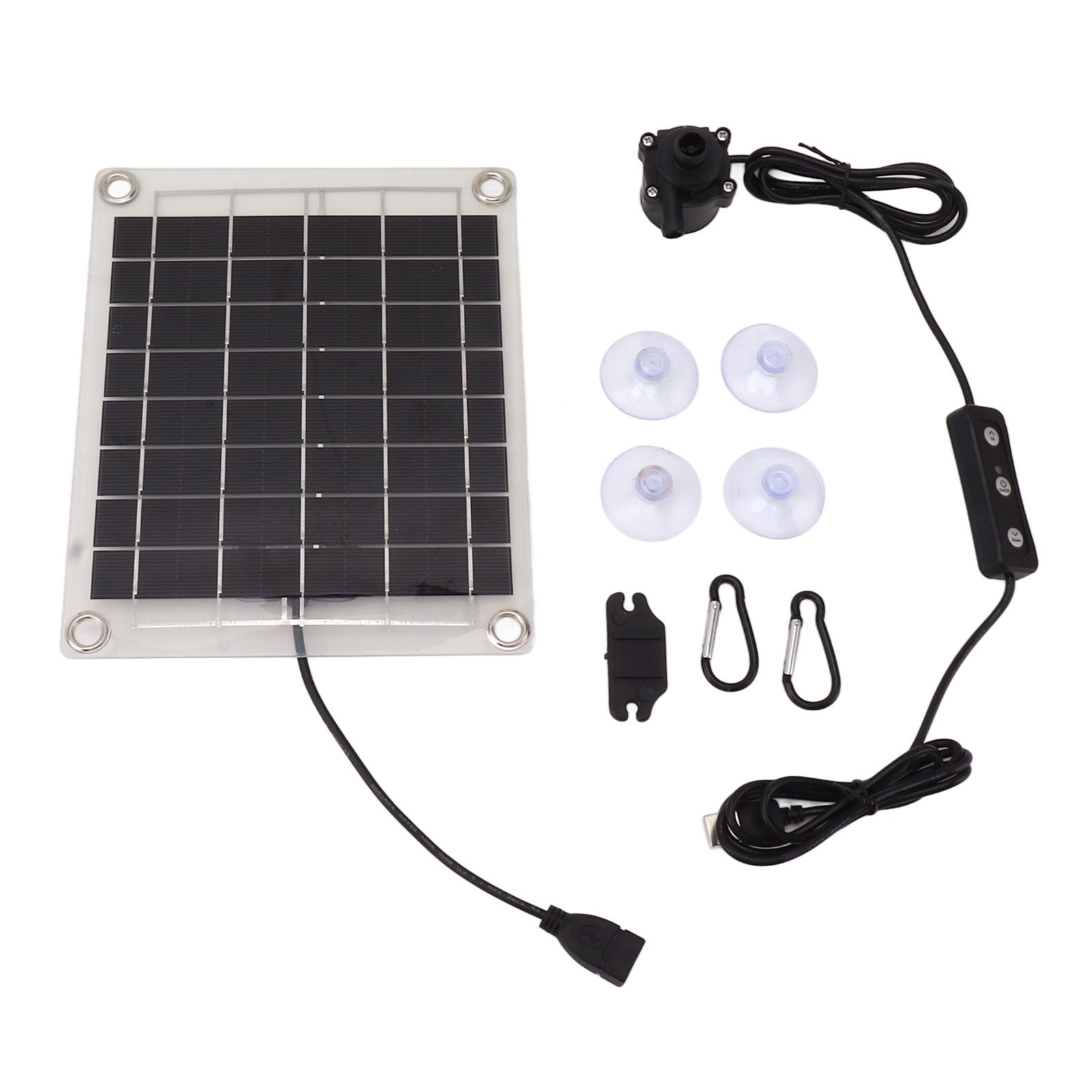 Solar Water Pump Kit 20W Submersible for Fountain Pond Bird Bath Irrigation Adjustable Water Volume with Switch - Image 1