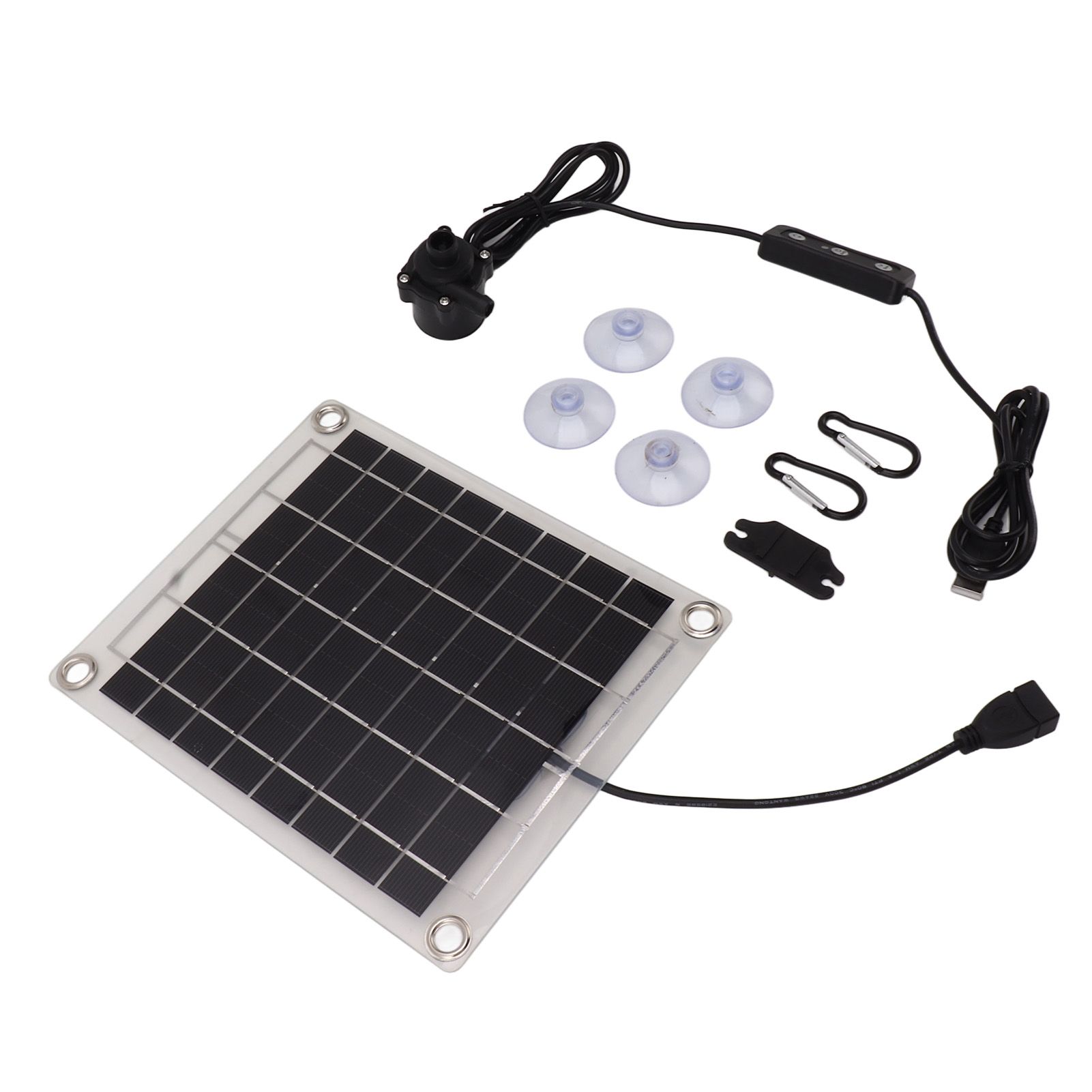 Solar Water Pump Kit 20W Submersible for Fountain Pond Bird Bath Irrigation Adjustable Water Volume with Switch - Image 2