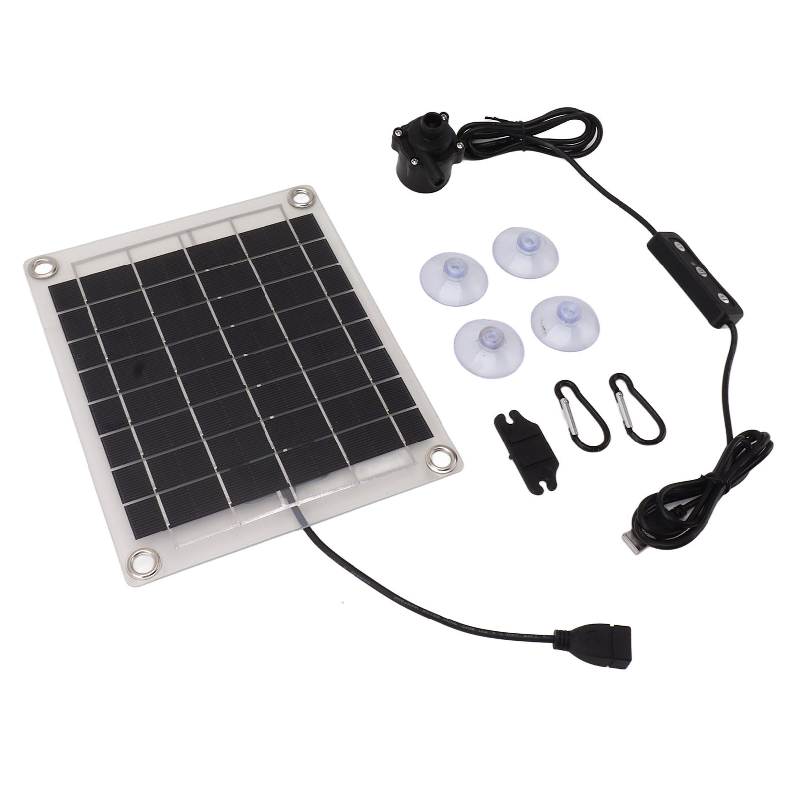 Solar Water Pump Kit 20W Submersible for Fountain Pond Bird Bath Irrigation Adjustable Water Volume with Switch - Image 3