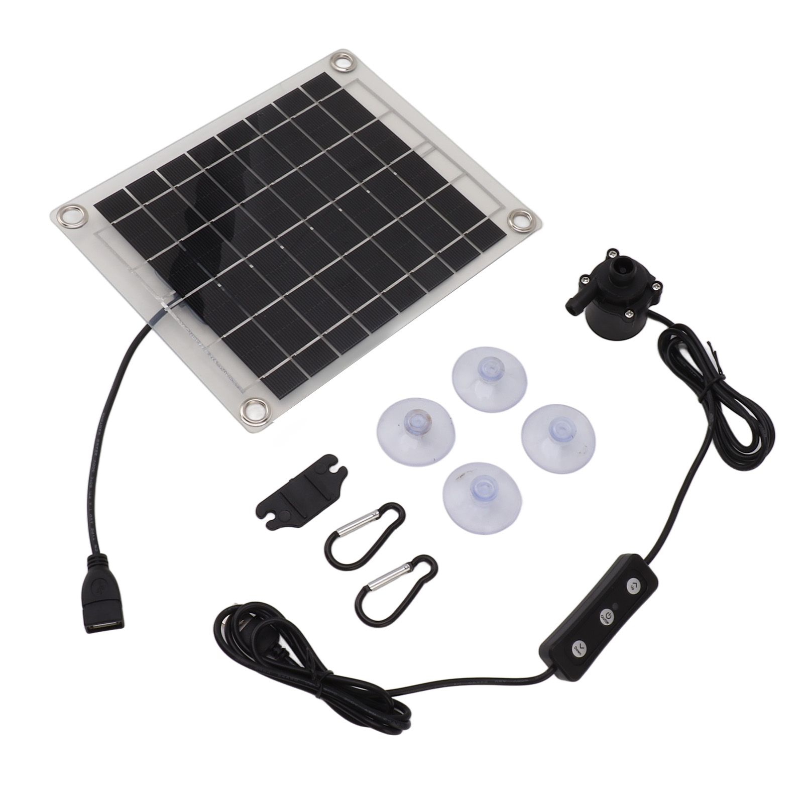 Solar Water Pump Kit 20W Submersible for Fountain Pond Bird Bath Irrigation Adjustable Water Volume with Switch - Image 4