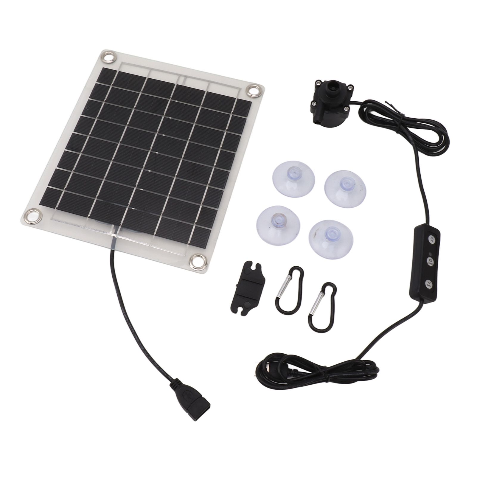 Solar Water Pump Kit 20W Submersible for Fountain Pond Bird Bath Irrigation Adjustable Water Volume with Switch - Image 5