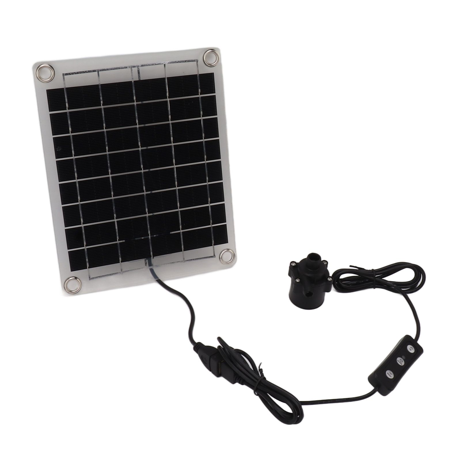 Solar Water Pump Kit 20W Submersible for Fountain Pond Bird Bath Irrigation Adjustable Water Volume with Switch - Image 7