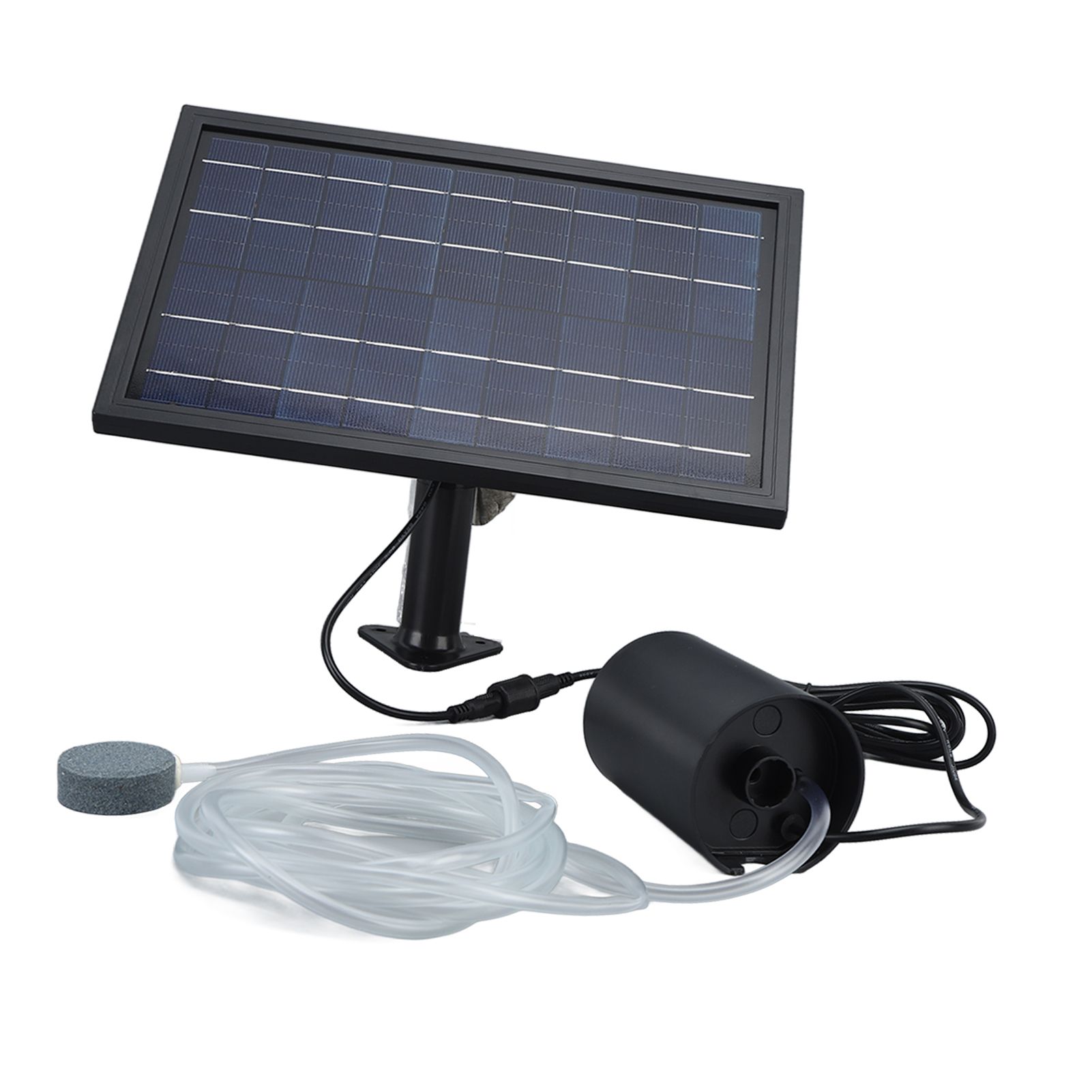 Solar Air Pump with 2 Bubble Stones with Hose 8W 10V 2400mAh ABS and Polysilicon Solar Oxygen Pump for Pond Pool - Image 6