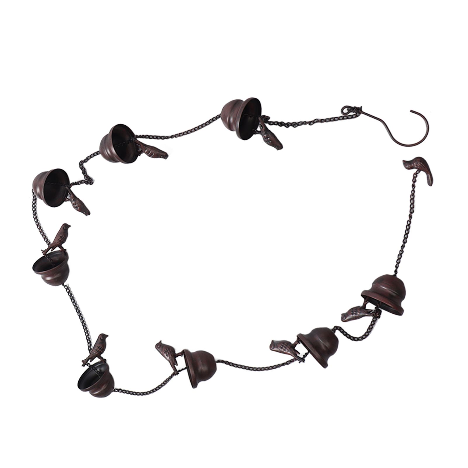 Rain Chain Outdoor Mobile Birds Cup Rain Chain Decorative Replacement for Gutters Downspouts - Image 8