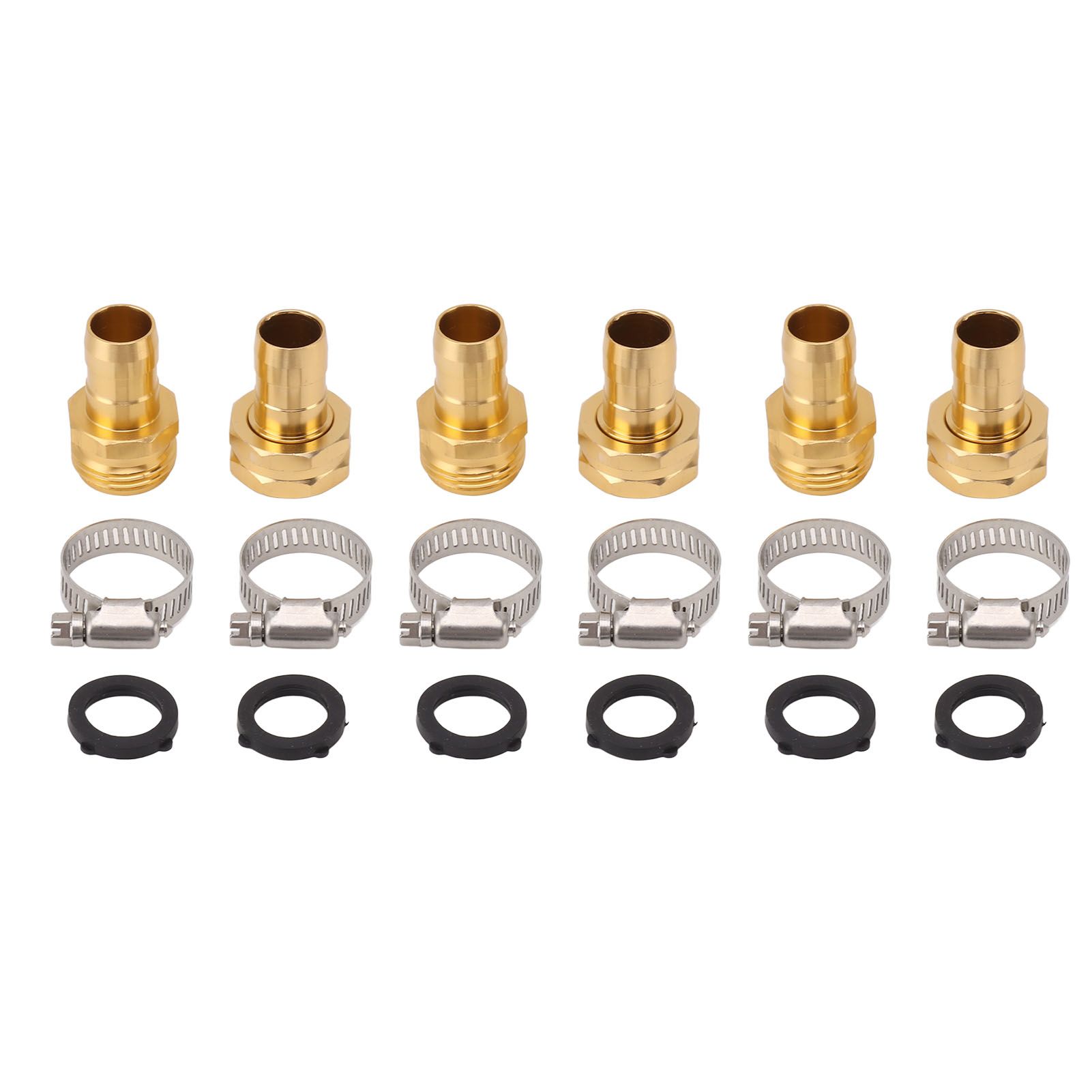 3 Set Garden Hose Repair Kit Hose Repair Connector with Clamps for 3/4 5/8 Garden Hose - Image 7
