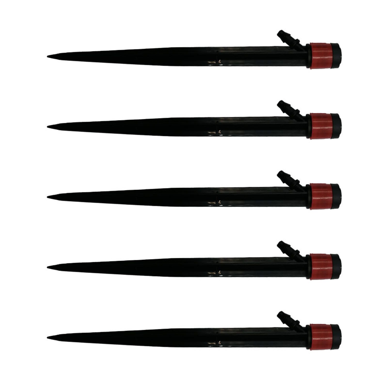 100pcs Drip Emitters 360 Degree Adjustable Water Flow Drippers Sprayer for Patio Lawn Bed Watering System 13cm / 5.1in Red - Image 4