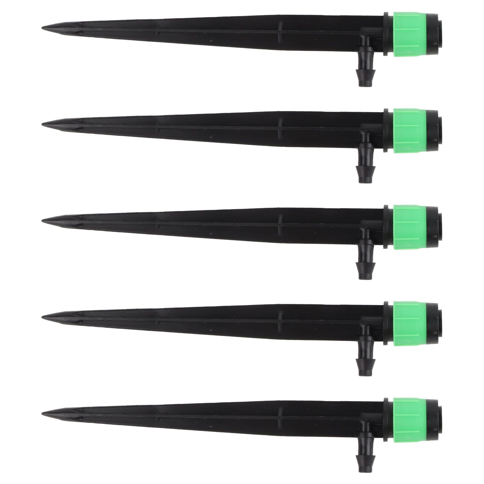 100pcs Drip Emitters 360 Degree Adjustable Water Flow Drippers Sprayer for Patio Lawn Bed Watering System 13cm / 5.1in Green - Image 3