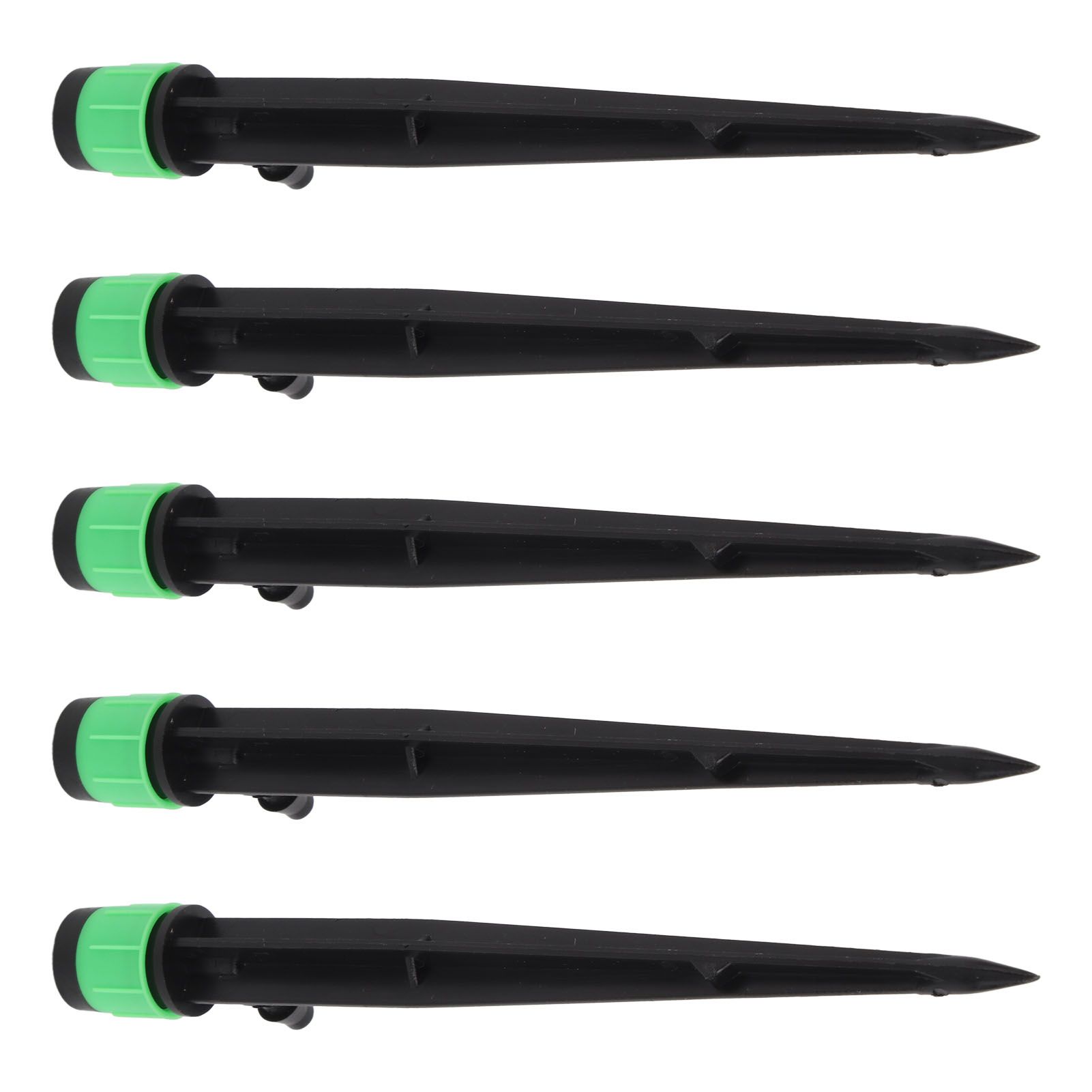 100pcs Drip Emitters 360 Degree Adjustable Water Flow Drippers Sprayer for Patio Lawn Bed Watering System 13cm / 5.1in Green - Image 4