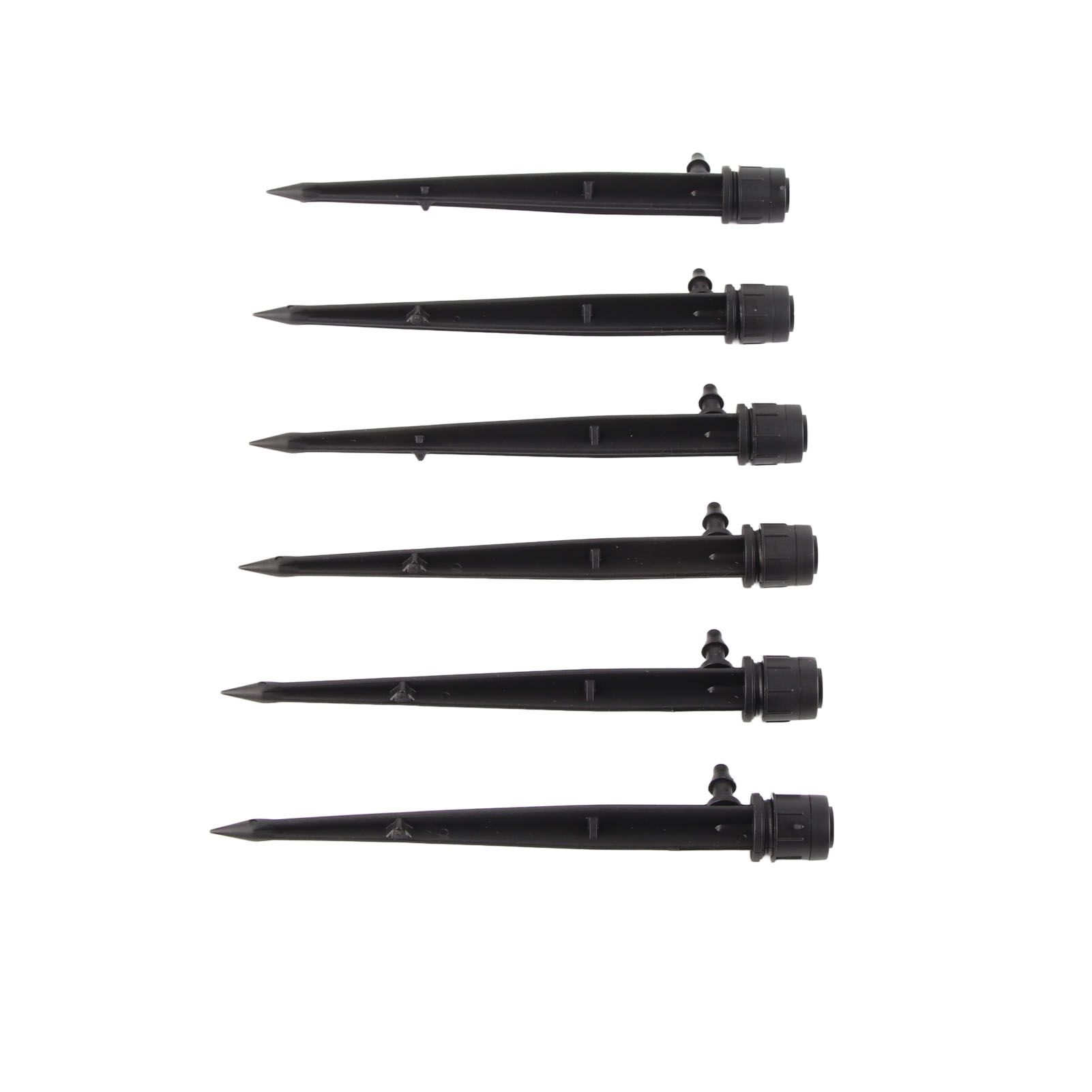 100pcs Drip Emitters 360 Degree Adjustable Water Flow Drippers Sprayer for Patio Lawn Bed Watering System 13cm / 5.1in Black - Image 3