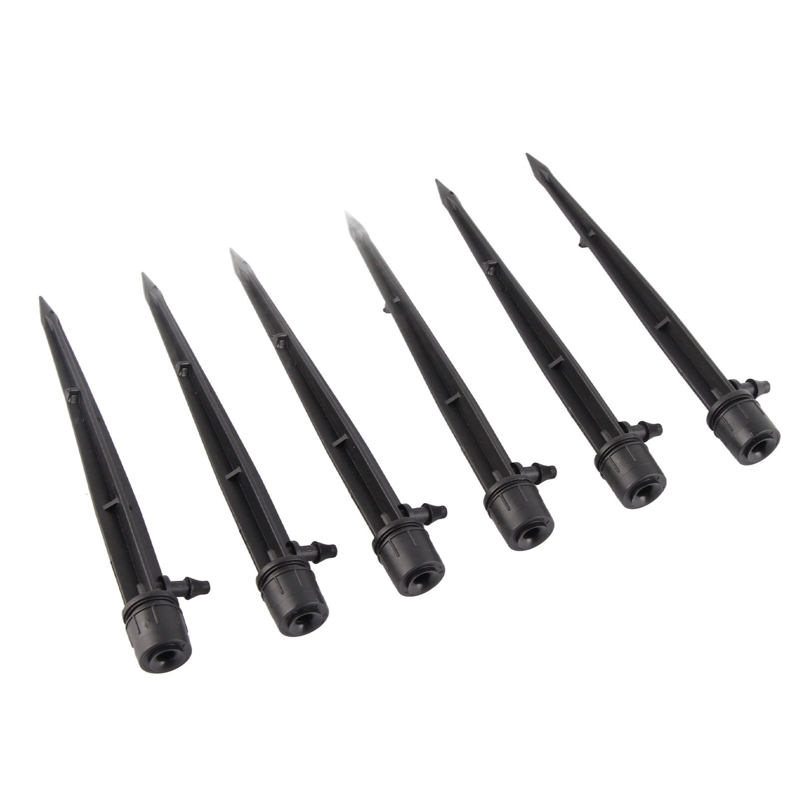 100pcs Drip Emitters 360 Degree Adjustable Water Flow Drippers Sprayer for Patio Lawn Bed Watering System 13cm / 5.1in Black - Image 4