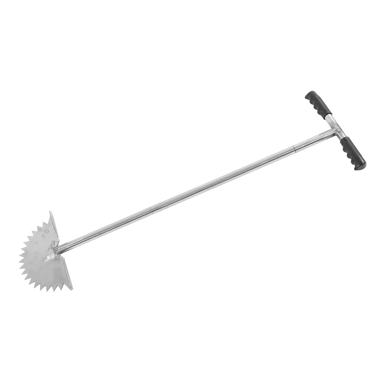 Manual Lawn Edger with Saw Tooth Blade Half Moon Edger Lawn Tool with T Grip Handle for Cleaning Edges Along Sidewalks - Image 2