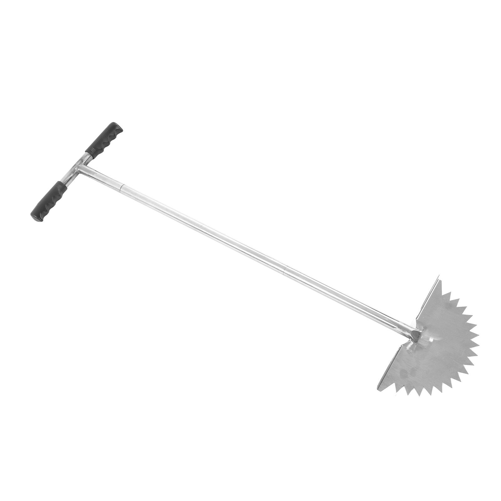 Manual Lawn Edger with Saw Tooth Blade Half Moon Edger Lawn Tool with T Grip Handle for Cleaning Edges Along Sidewalks - Image 5