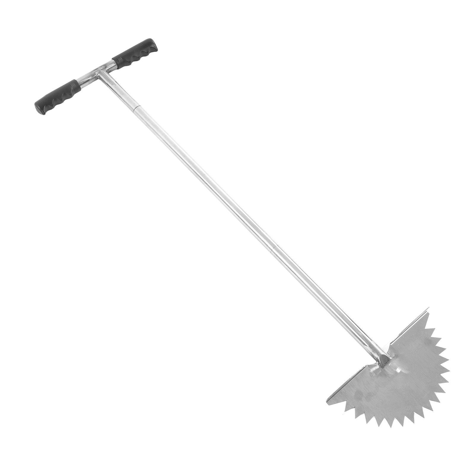 Manual Lawn Edger with Saw Tooth Blade Half Moon Edger Lawn Tool with T Grip Handle for Cleaning Edges Along Sidewalks - Image 6