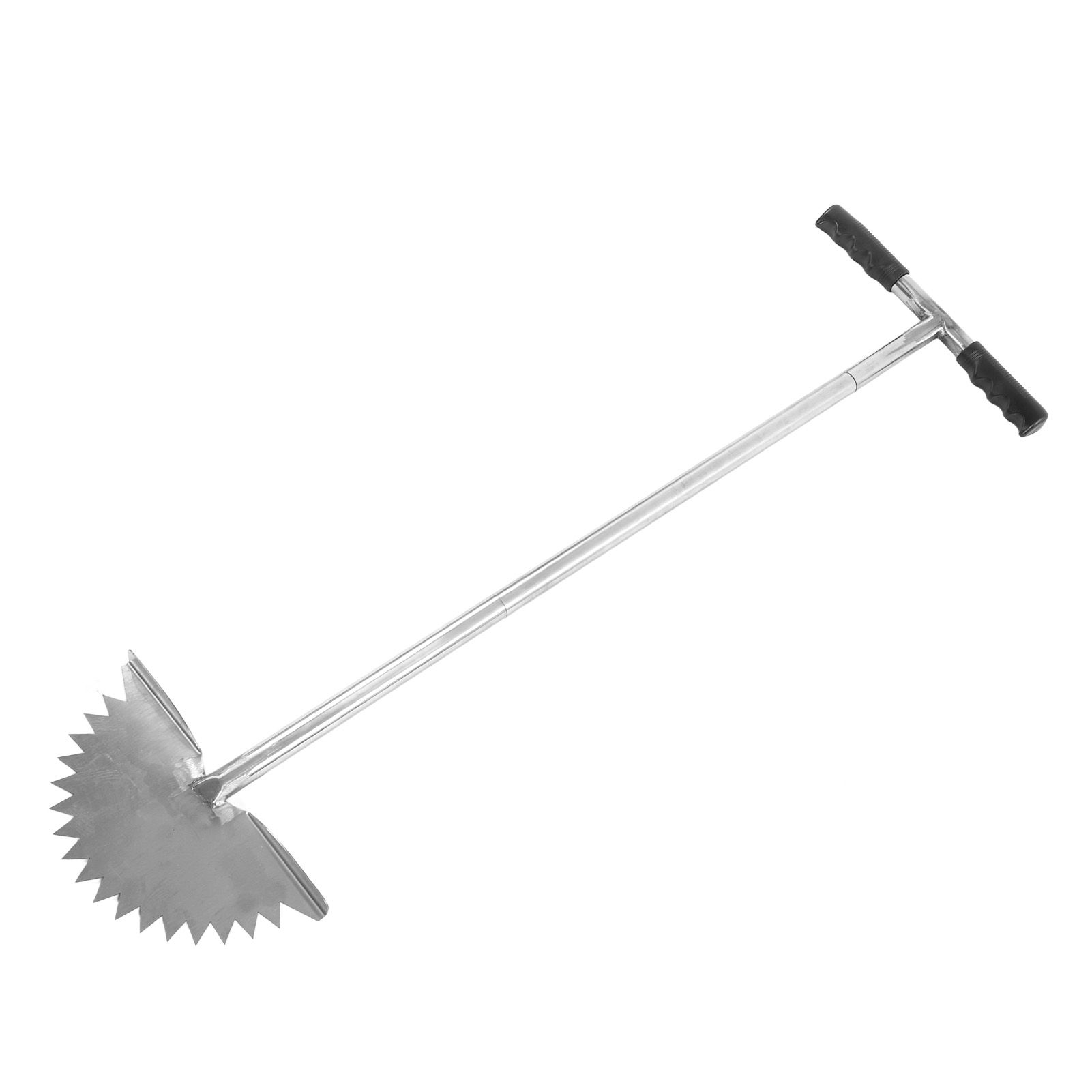 Manual Lawn Edger with Saw Tooth Blade Half Moon Edger Lawn Tool with T Grip Handle for Cleaning Edges Along Sidewalks - Image 7