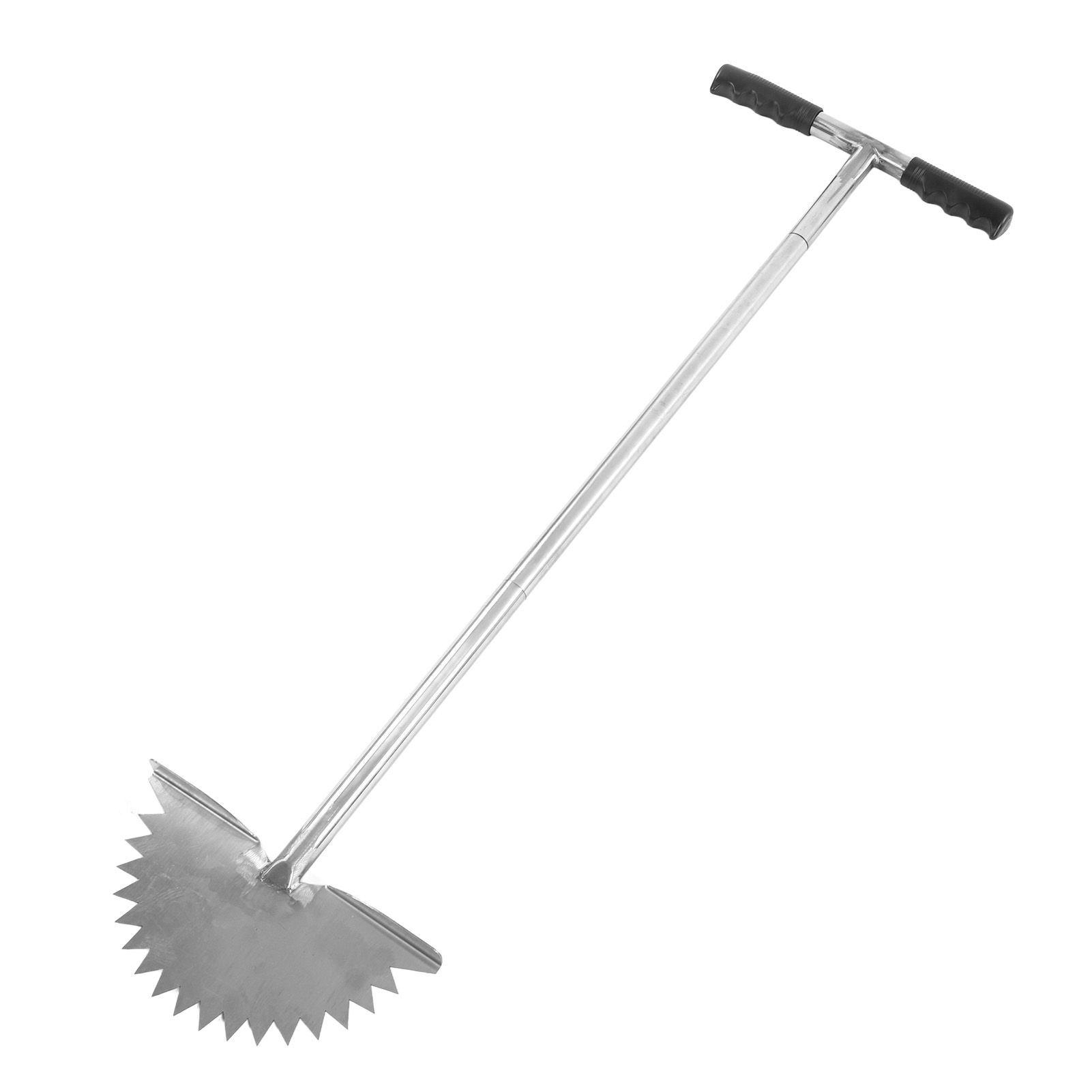 Manual Lawn Edger with Saw Tooth Blade Half Moon Edger Lawn Tool with T Grip Handle for Cleaning Edges Along Sidewalks - Image 8