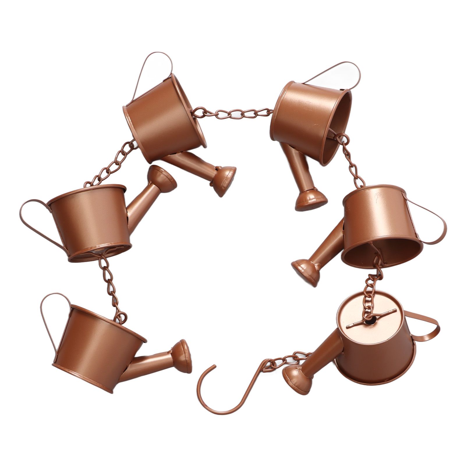 Kettle Rain Chain Elegant Stable Metal Hanging Kettle Rain Chain for Garden Artwork Decoration - Image 8