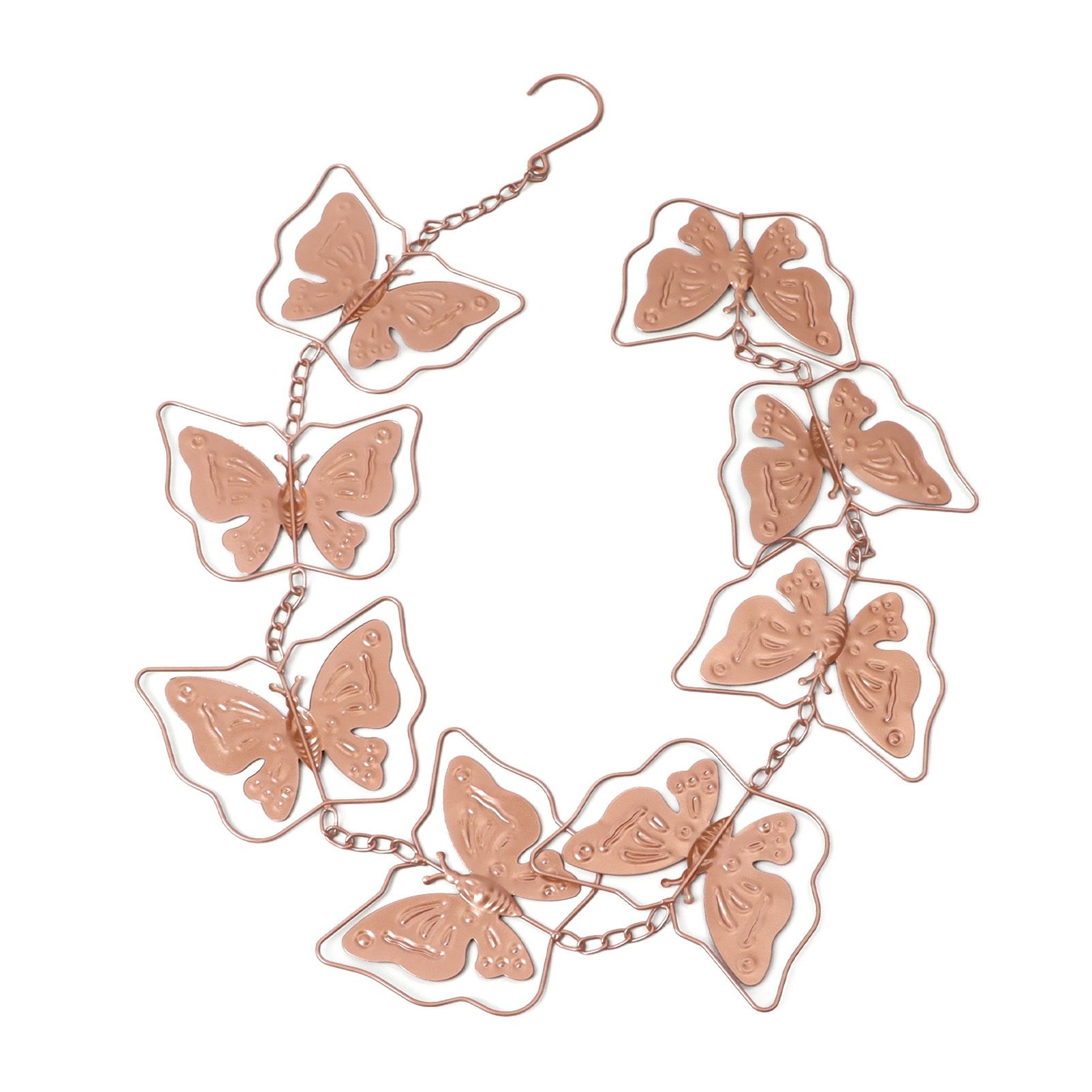 Butterfly Rain Chain Metal Outdoor Decorative Downspout Hanging Drainage Rain Catcher - Image 2