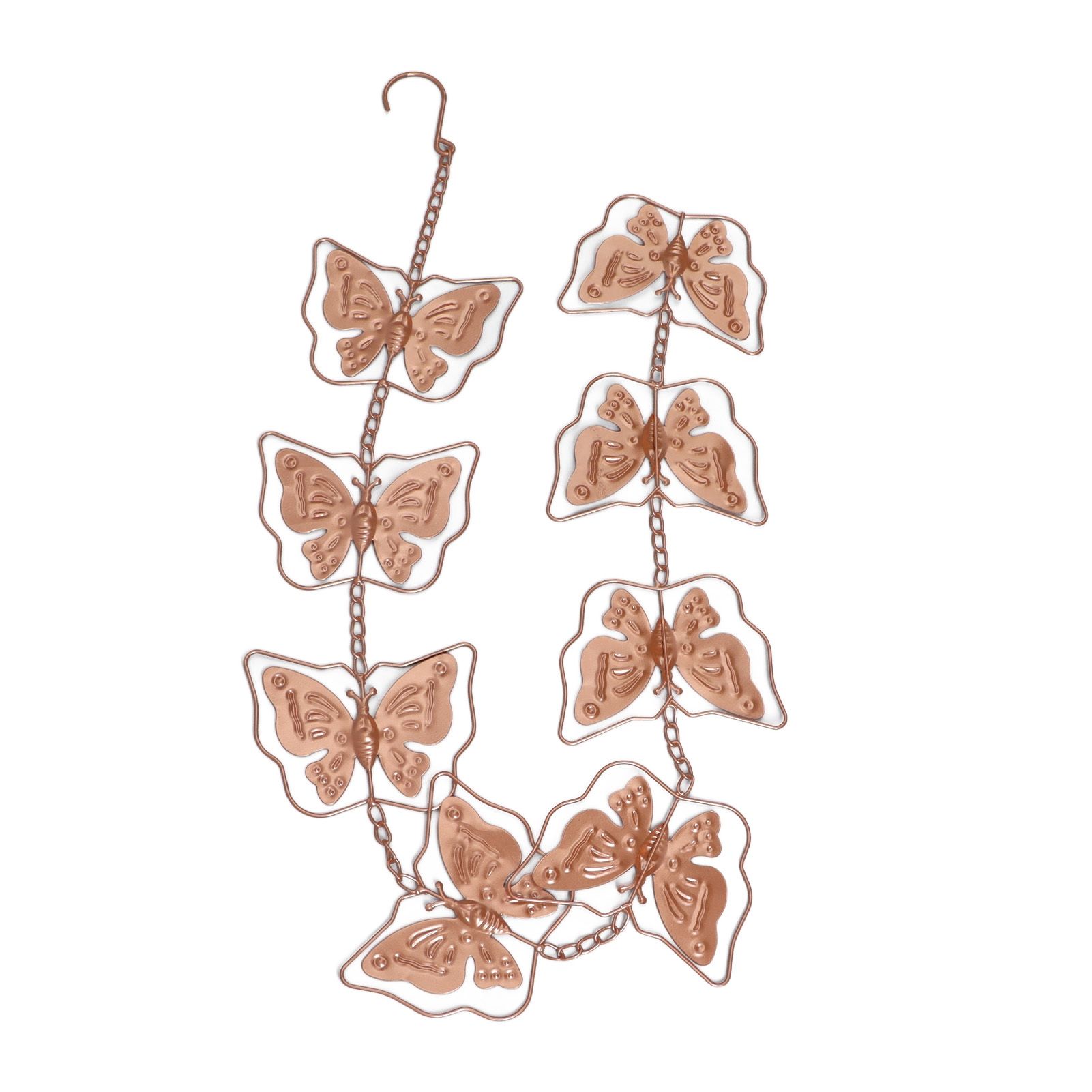 Butterfly Rain Chain Metal Outdoor Decorative Downspout Hanging Drainage Rain Catcher - Image 3