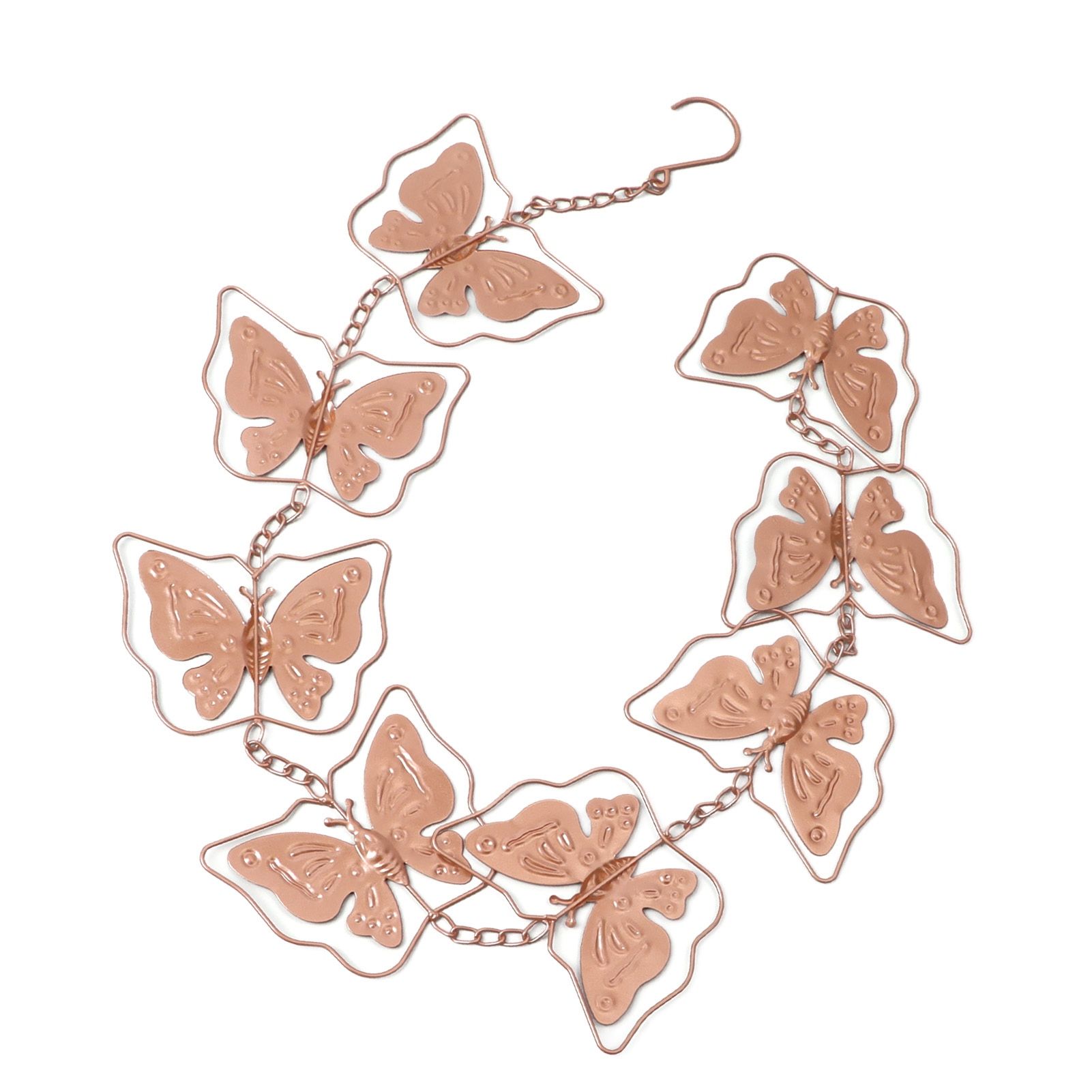 Butterfly Rain Chain Metal Outdoor Decorative Downspout Hanging Drainage Rain Catcher - Image 7