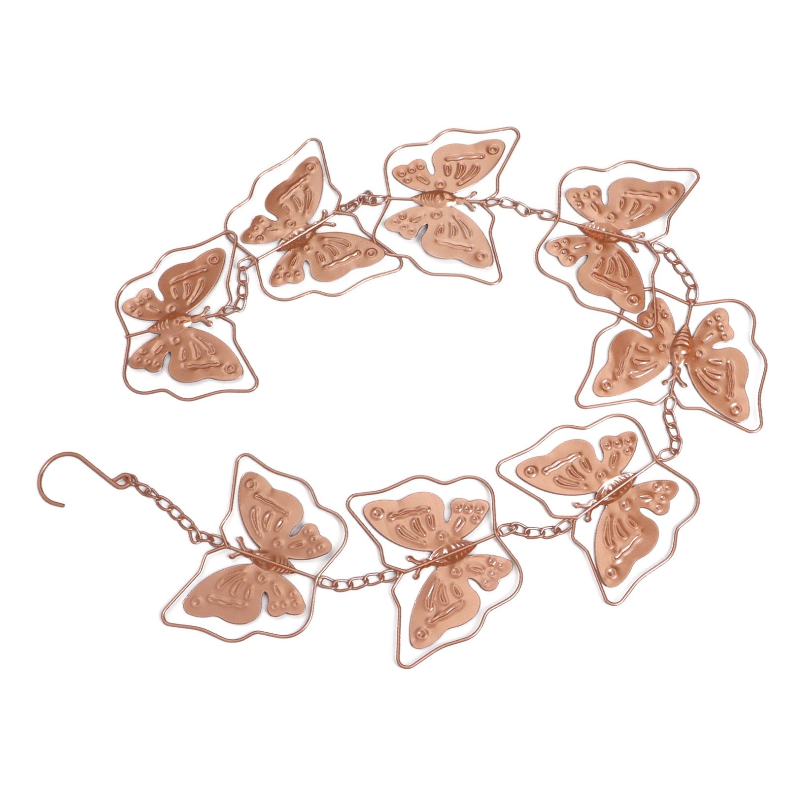 Butterfly Rain Chain Metal Outdoor Decorative Downspout Hanging Drainage Rain Catcher - Image 8