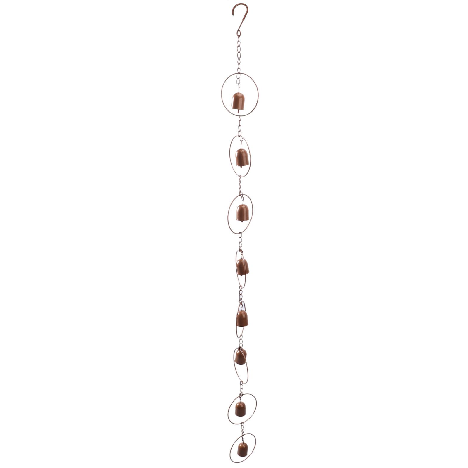 Hanging Rain Chime Metal Beautiful Sound Decorative Bell Shaped Rain Chain for Gutter Drainage - Image 1