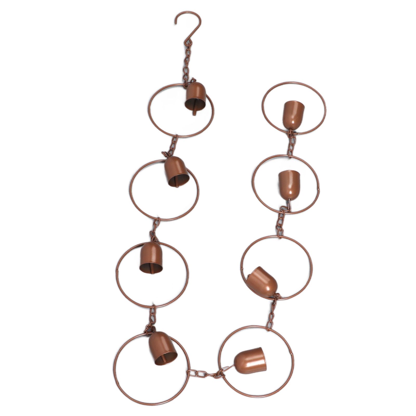 Hanging Rain Chime Metal Beautiful Sound Decorative Bell Shaped Rain Chain for Gutter Drainage - Image 4
