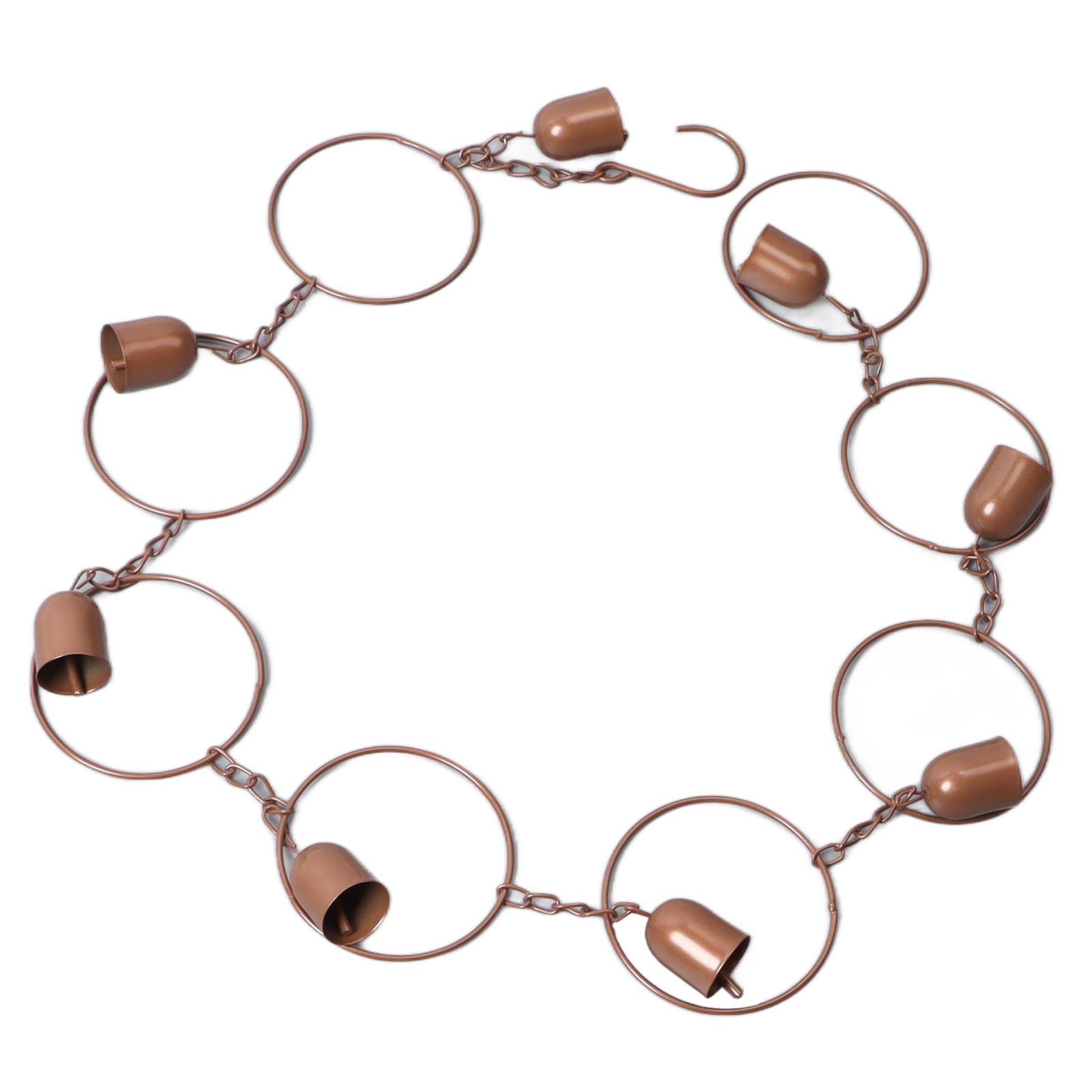 Hanging Rain Chime Metal Beautiful Sound Decorative Bell Shaped Rain Chain for Gutter Drainage - Image 6
