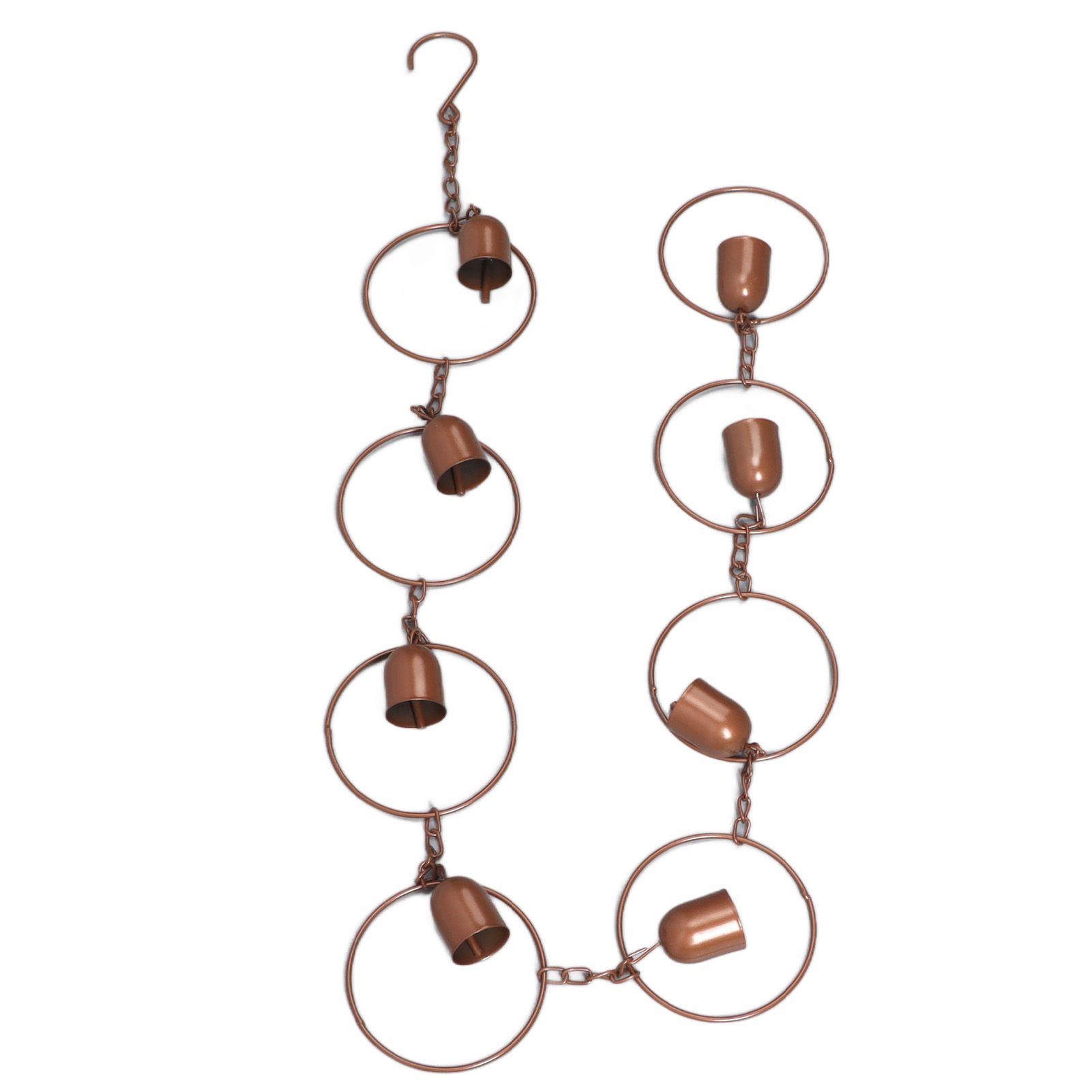 Hanging Rain Chime Metal Beautiful Sound Decorative Bell Shaped Rain Chain for Gutter Drainage - Image 7