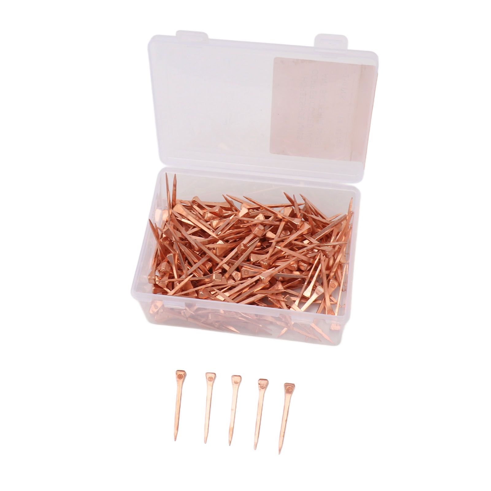 250Pcs Horseshoe Nails Copper Plated Rustproof Equestrian Riding Equipment Pet Supplies 47.5mm E4 - Image 2