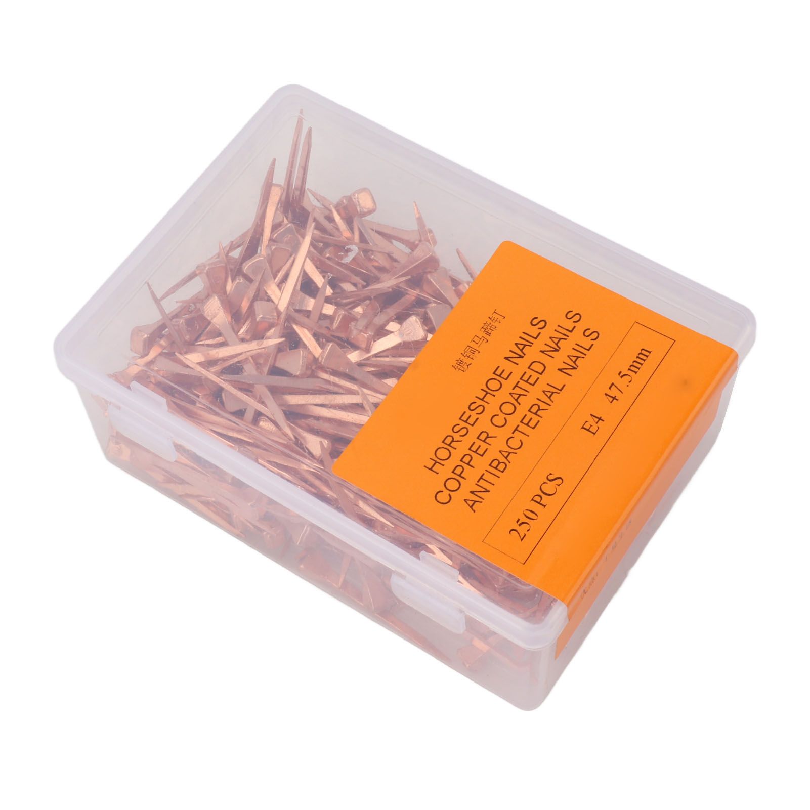 250Pcs Horseshoe Nails Copper Plated Rustproof Equestrian Riding Equipment Pet Supplies 47.5mm E4 - Image 5