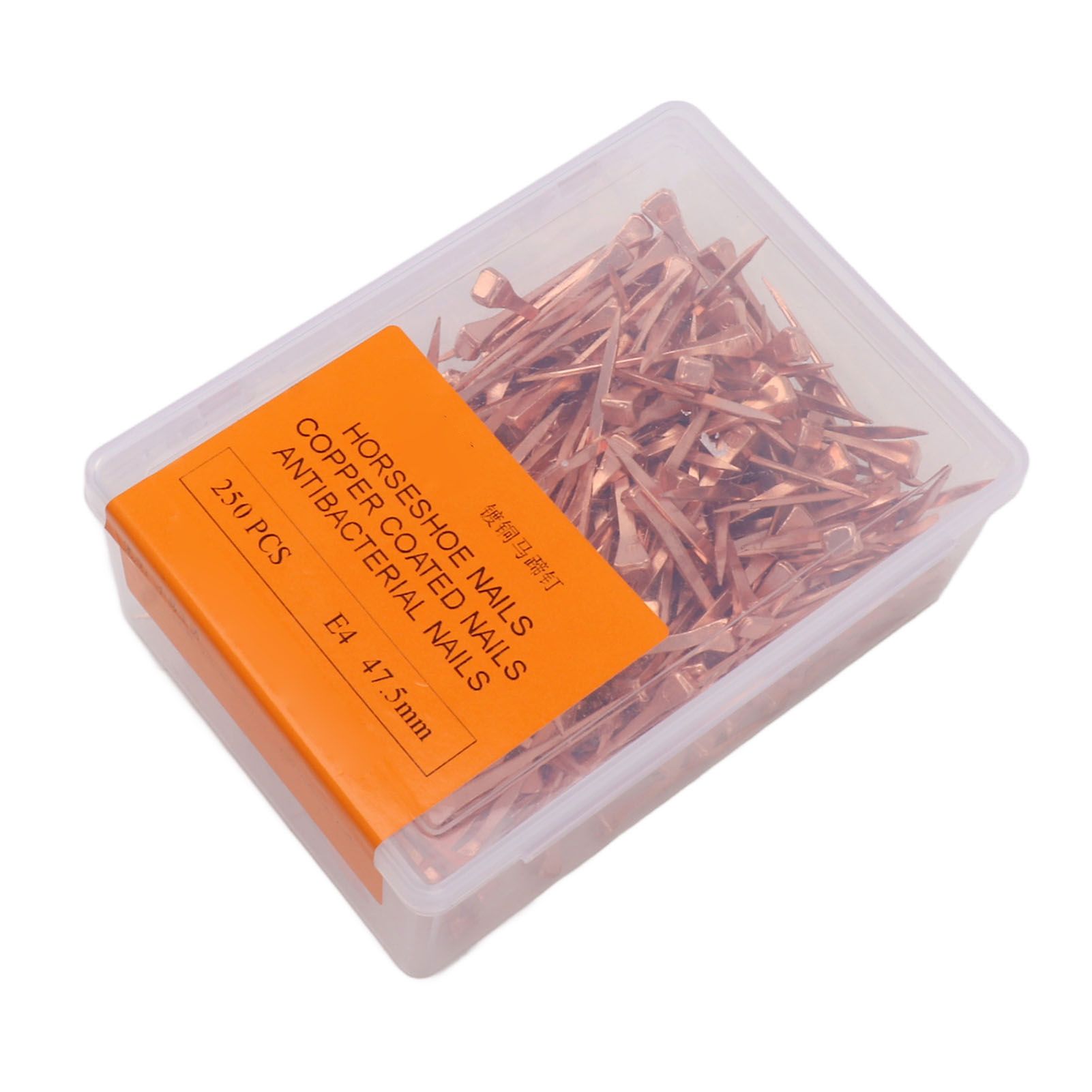 250Pcs Horseshoe Nails Copper Plated Rustproof Equestrian Riding Equipment Pet Supplies 47.5mm E4 - Image 6