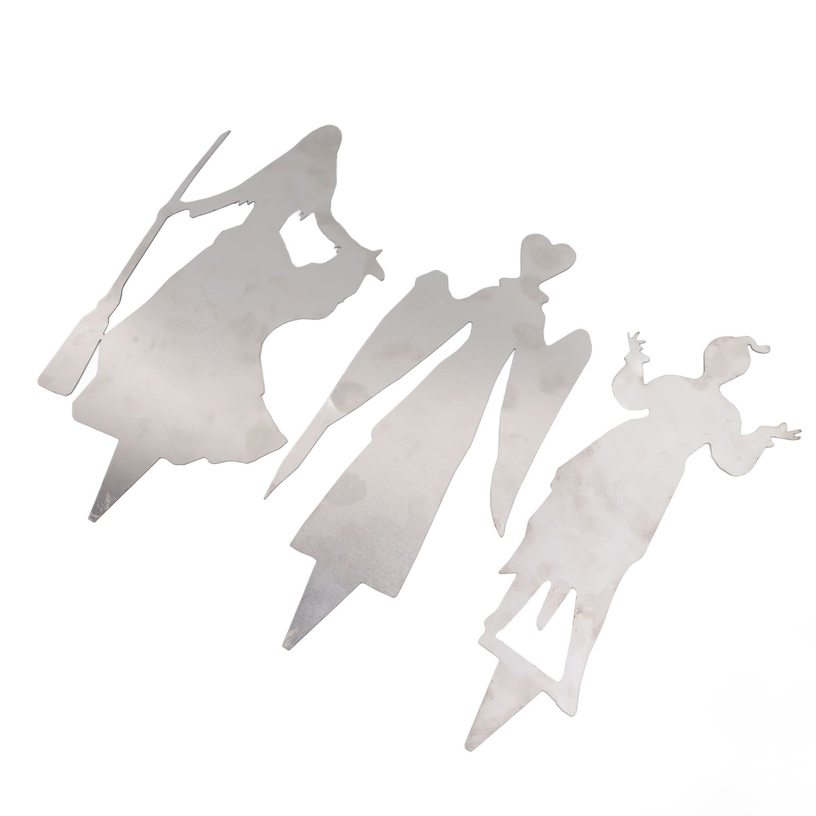 3Pcs Halloween Silhouette Yard Signs Iron Metal Witch Halloween Decorations Outdoor for Party Festivals Home - Image 2