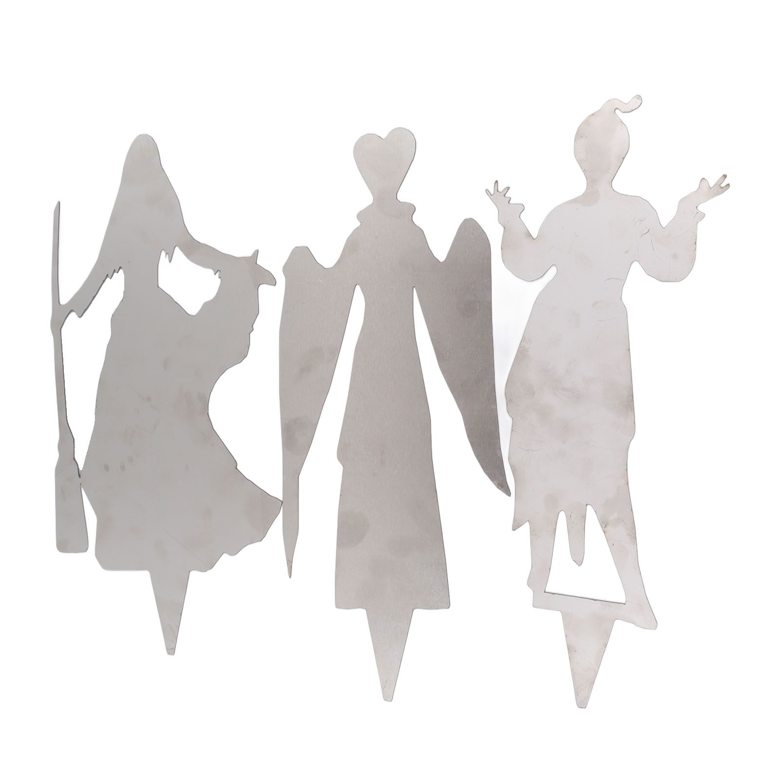 3Pcs Halloween Silhouette Yard Signs Iron Metal Witch Halloween Decorations Outdoor for Party Festivals Home - Image 6