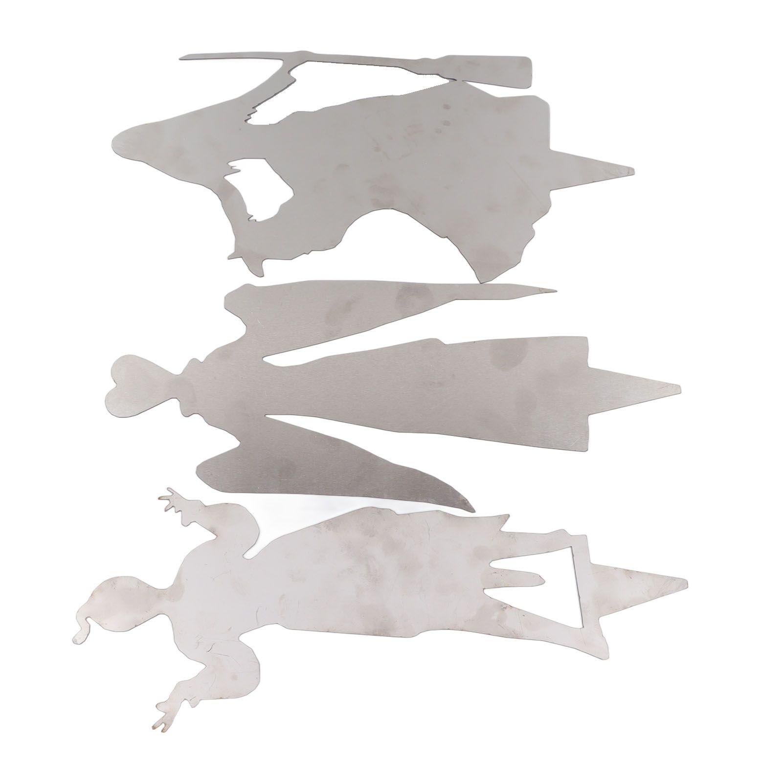 3Pcs Halloween Silhouette Yard Signs Iron Metal Witch Halloween Decorations Outdoor for Party Festivals Home - Image 7