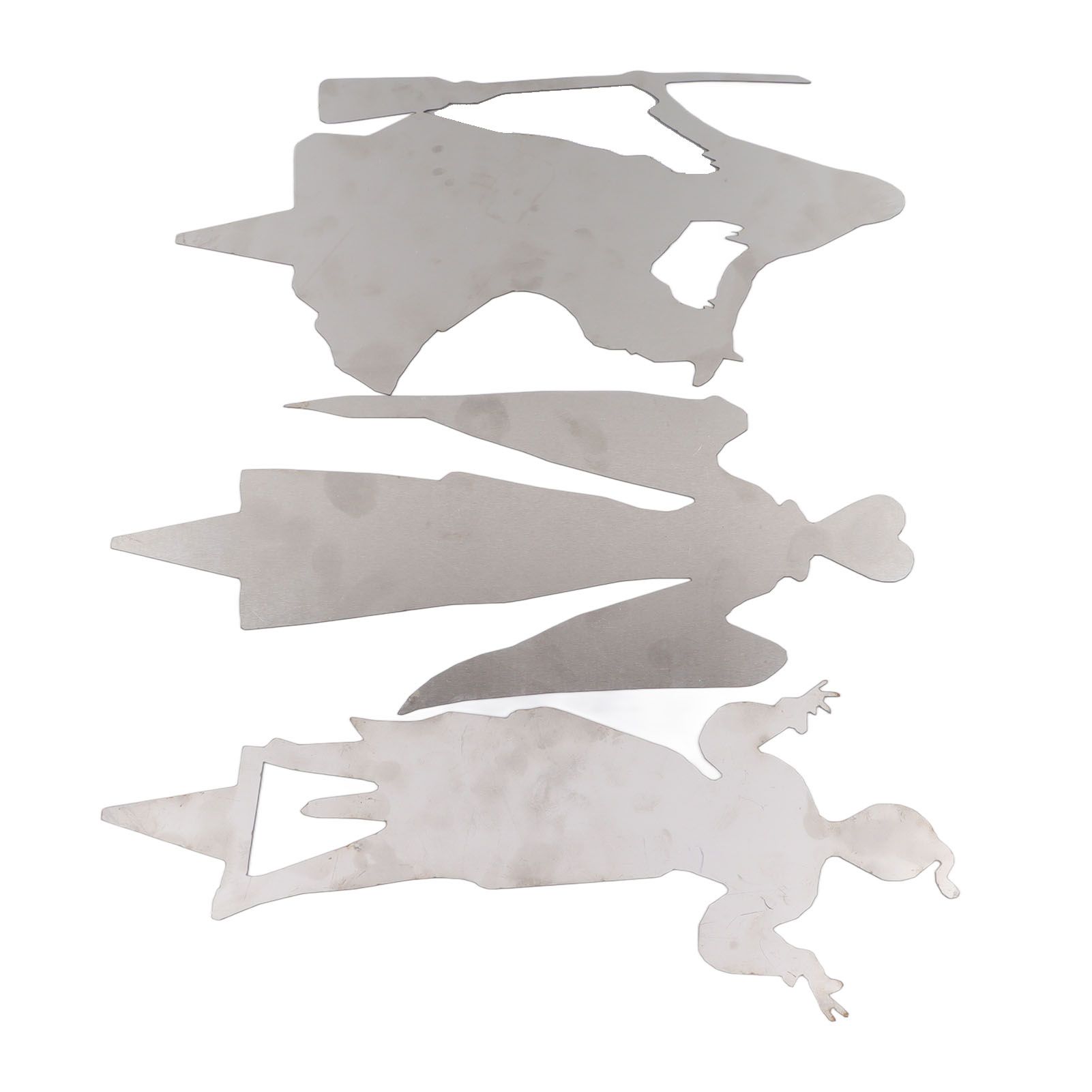 3Pcs Halloween Silhouette Yard Signs Iron Metal Witch Halloween Decorations Outdoor for Party Festivals Home - Image 8