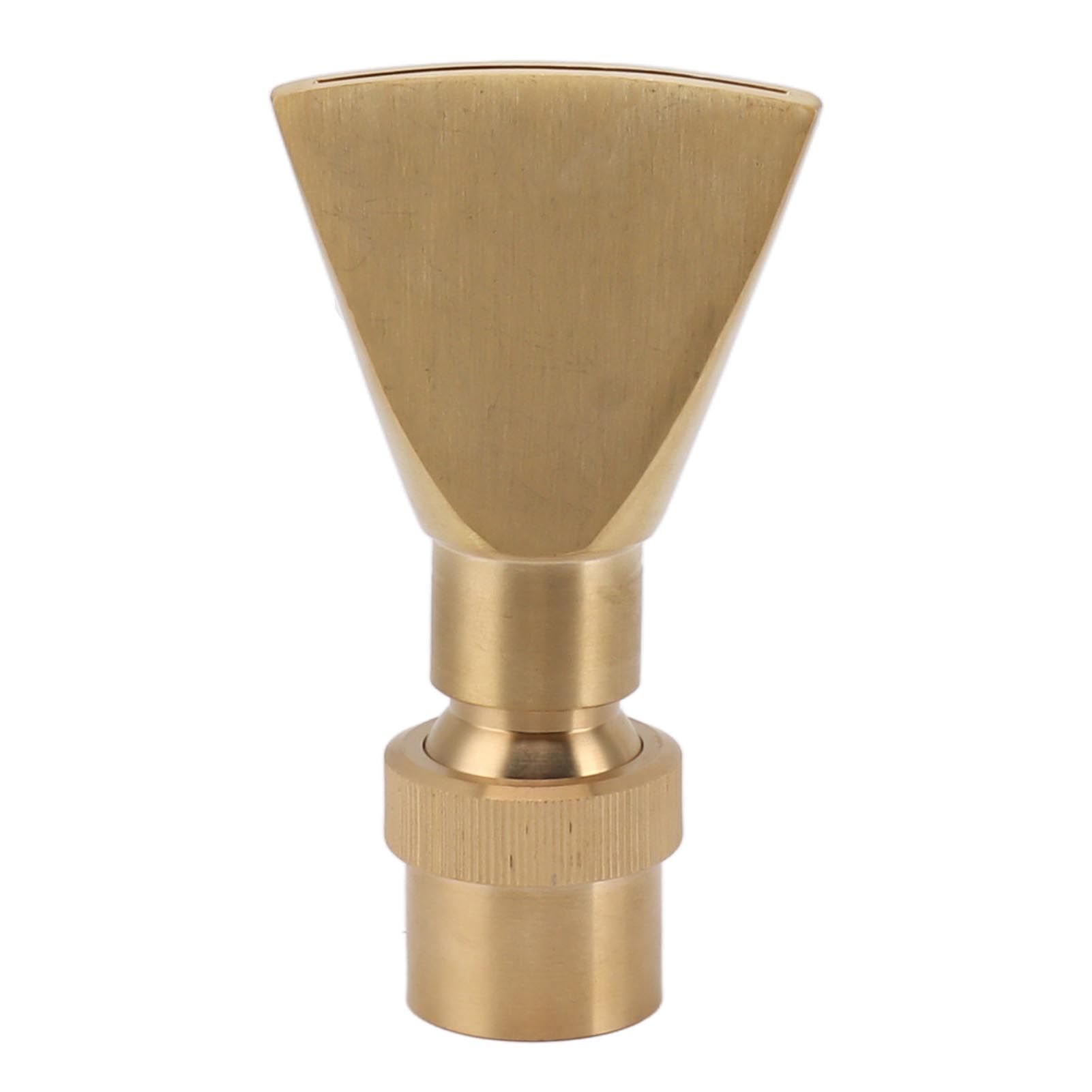 Fan Shaped Fountain Nozzle Copper Adjustable Uniform Water Spray Fan Shaped Fountain Spray Head for Park G1in - Image 1