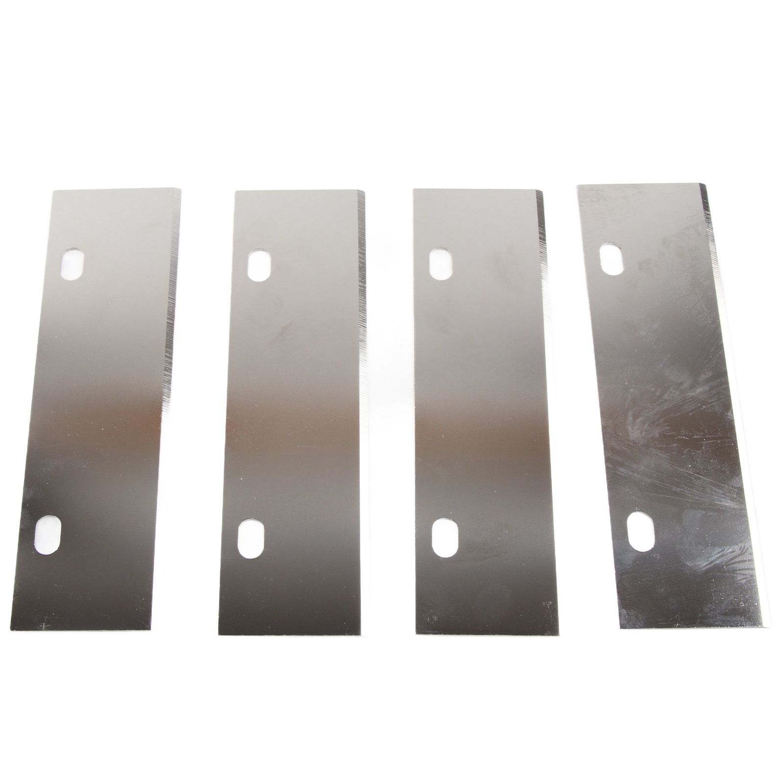 4PCS Grill Scraper Blades Stainless Steel Heavy Duty Griddle Scraper Replacement Blade Accessories for Outdoor BBQ Grill Cleaning Tools - Image 1