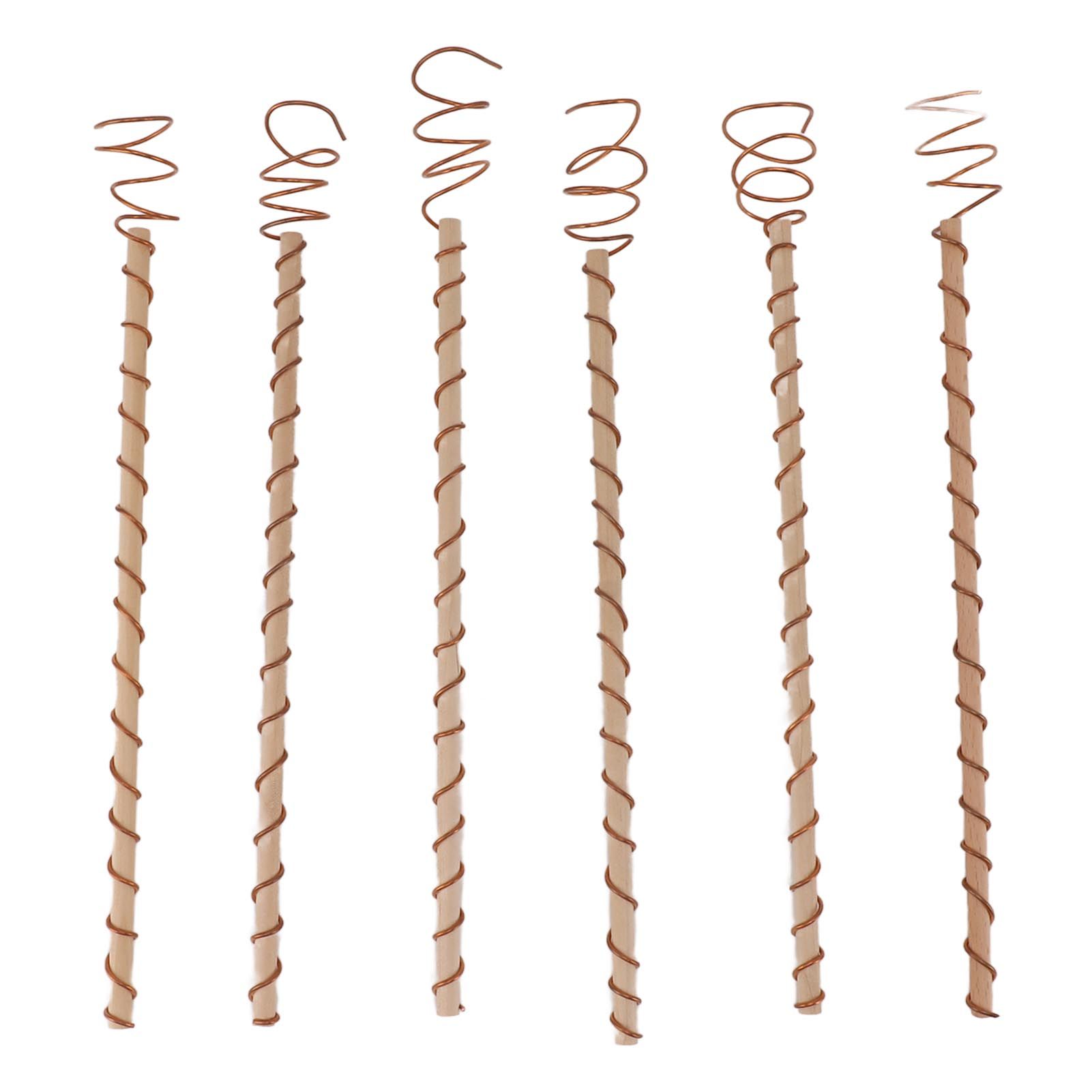 6PCS Electroculture Stakes Stable Support Garden Antenna Copper Coil for Growing Garden Plants Fruits Vegetables - Image 1