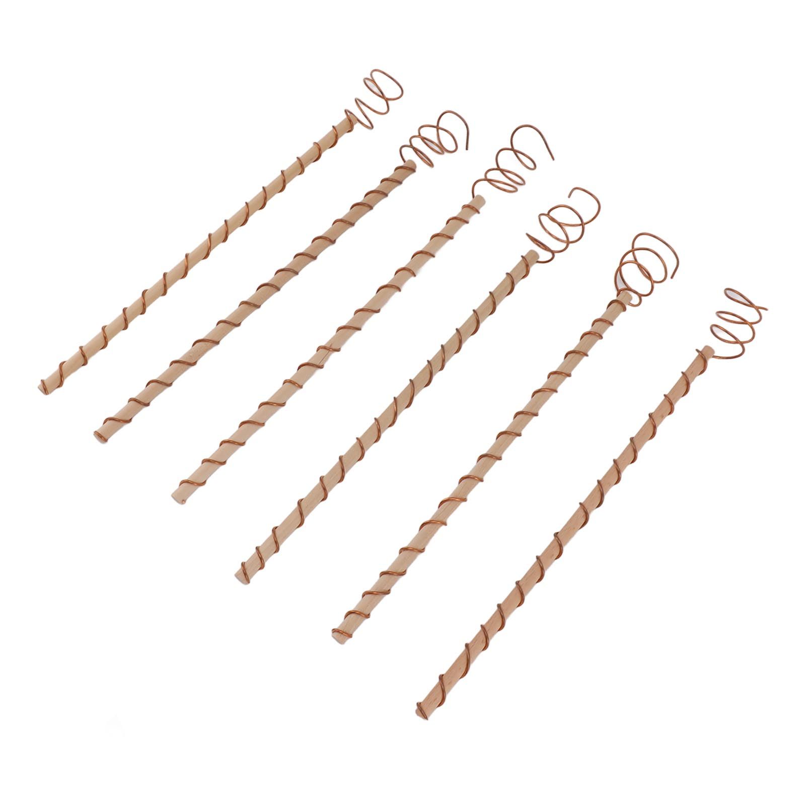 6PCS Electroculture Stakes Stable Support Garden Antenna Copper Coil for Growing Garden Plants Fruits Vegetables - Image 2